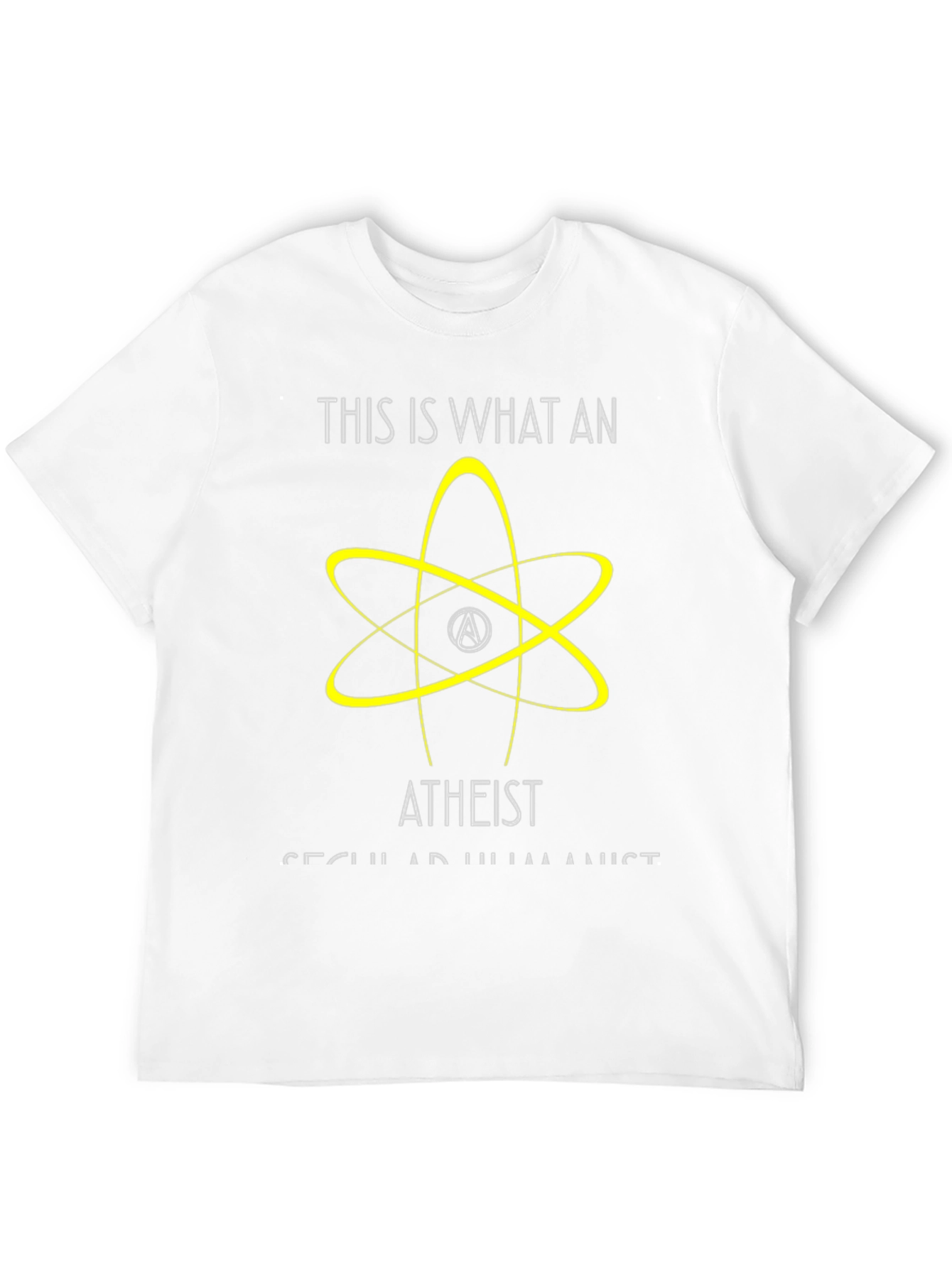 Atheist Secular Humanist Graphic T-Shirt - Black