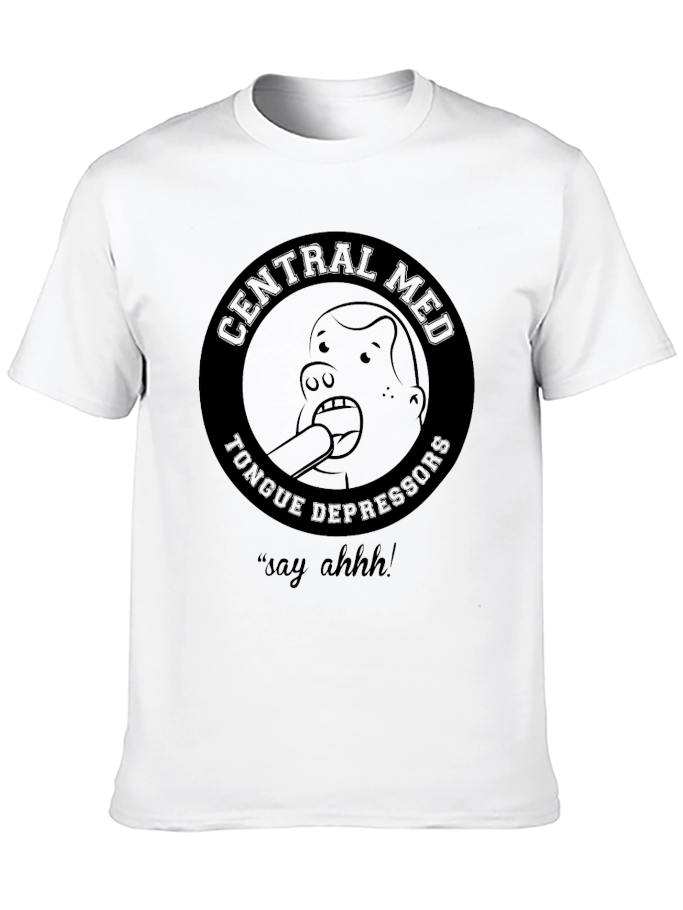 Central Med Tongue Depressors Black T-Shirt