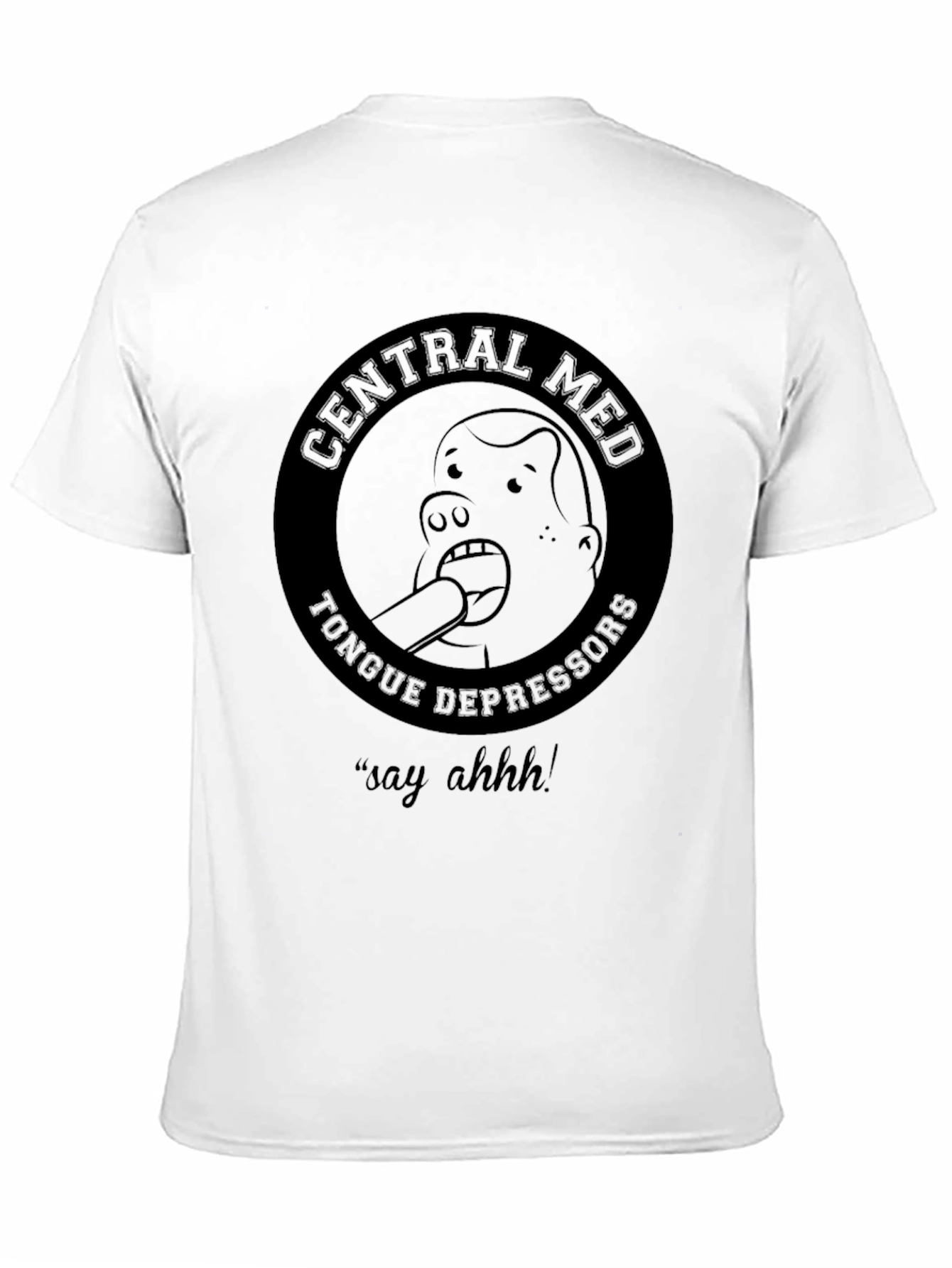 Central Med Tongue Depressors Black T-Shirt