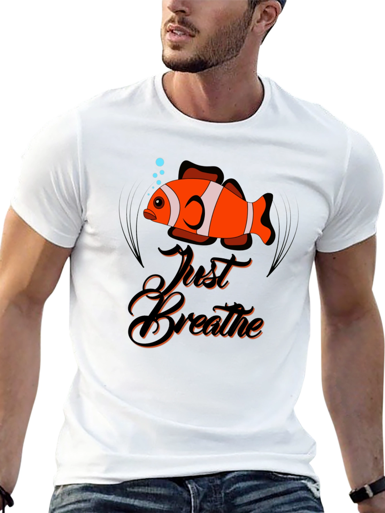 Just Breathe Nemo Graphic T-Shirt