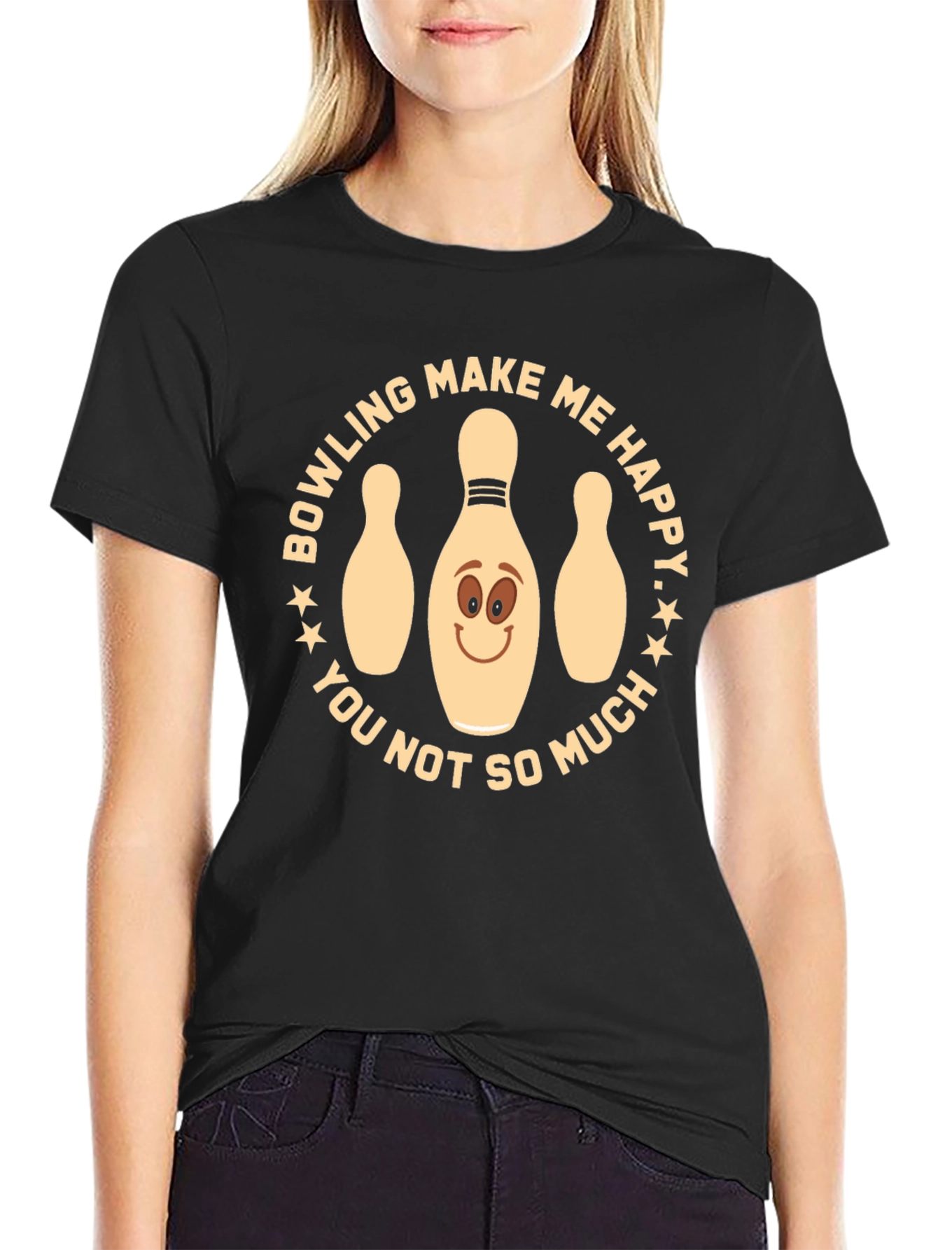 Bowling Makes Me Happy T-Shirt
