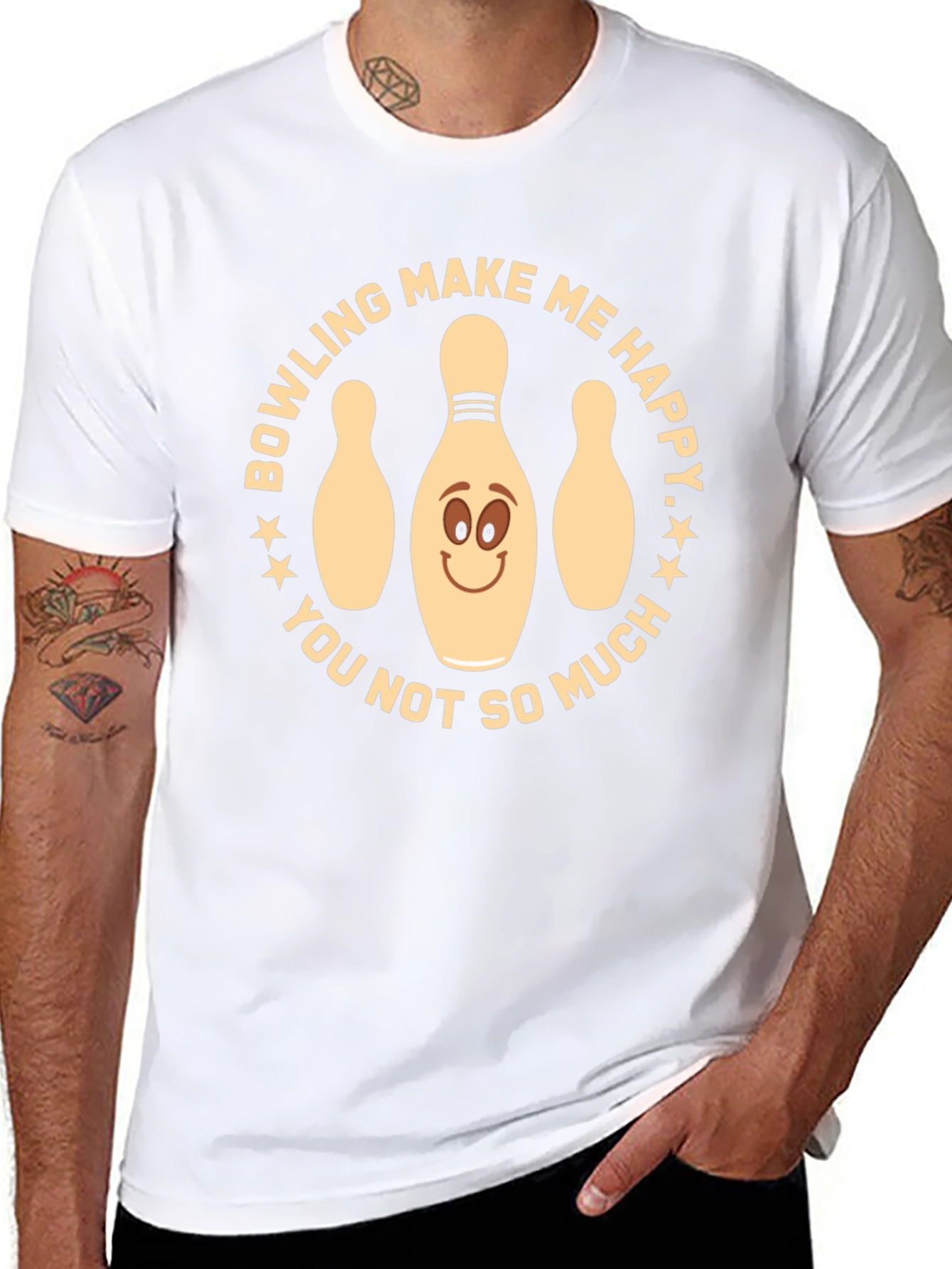 Bowling Makes Me Happy T-Shirt