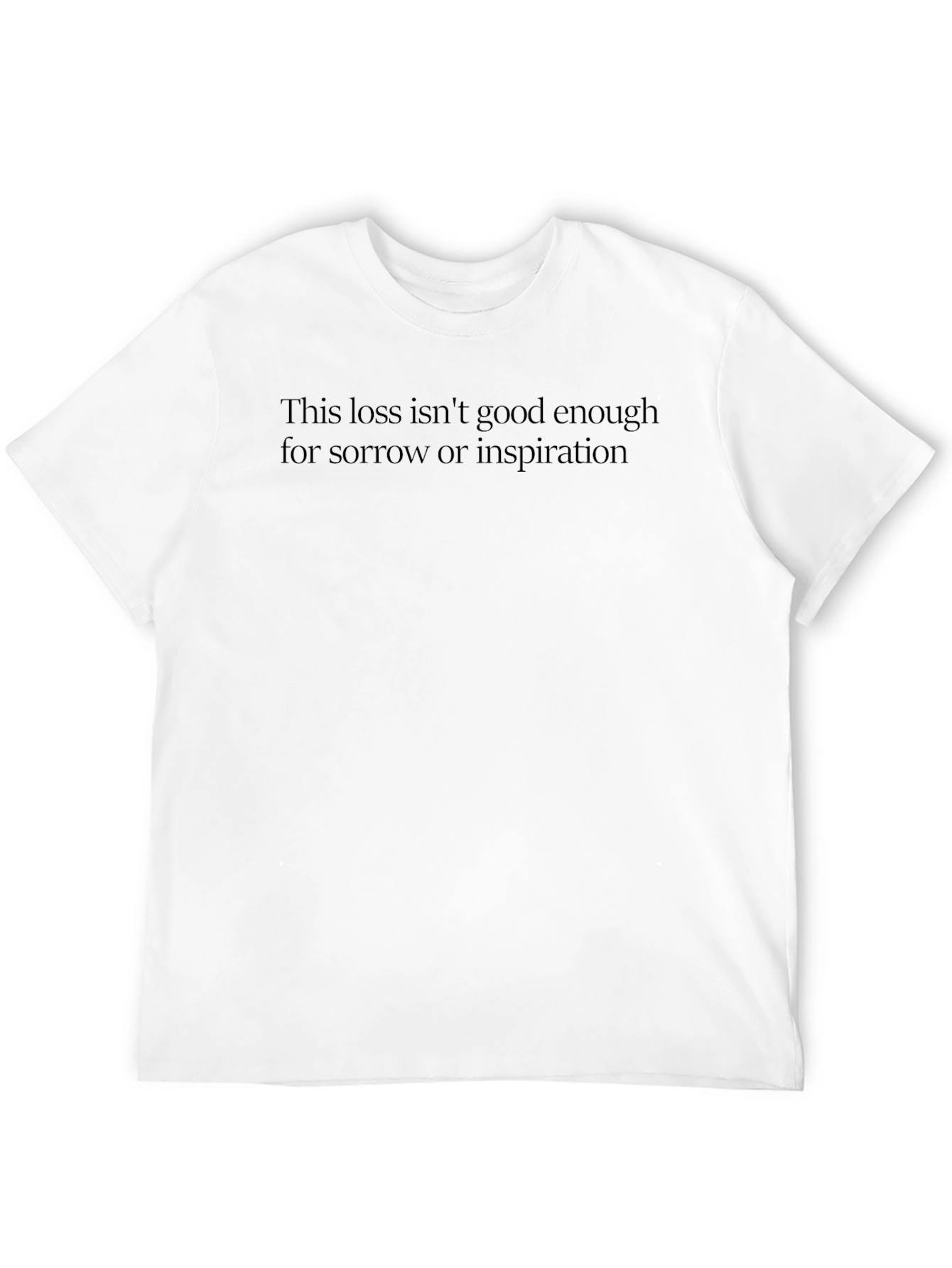 Loss & Inspiration Tee - Black Graphic T-Shirt