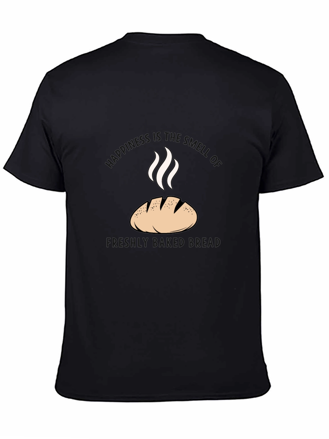 Freshly Baked Bread Graphic Tee - Black