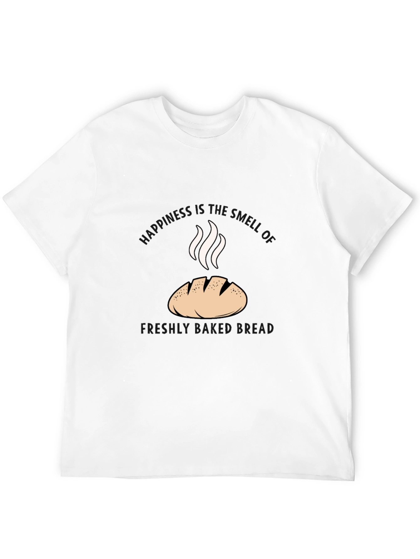 Freshly Baked Bread Graphic Tee - Black