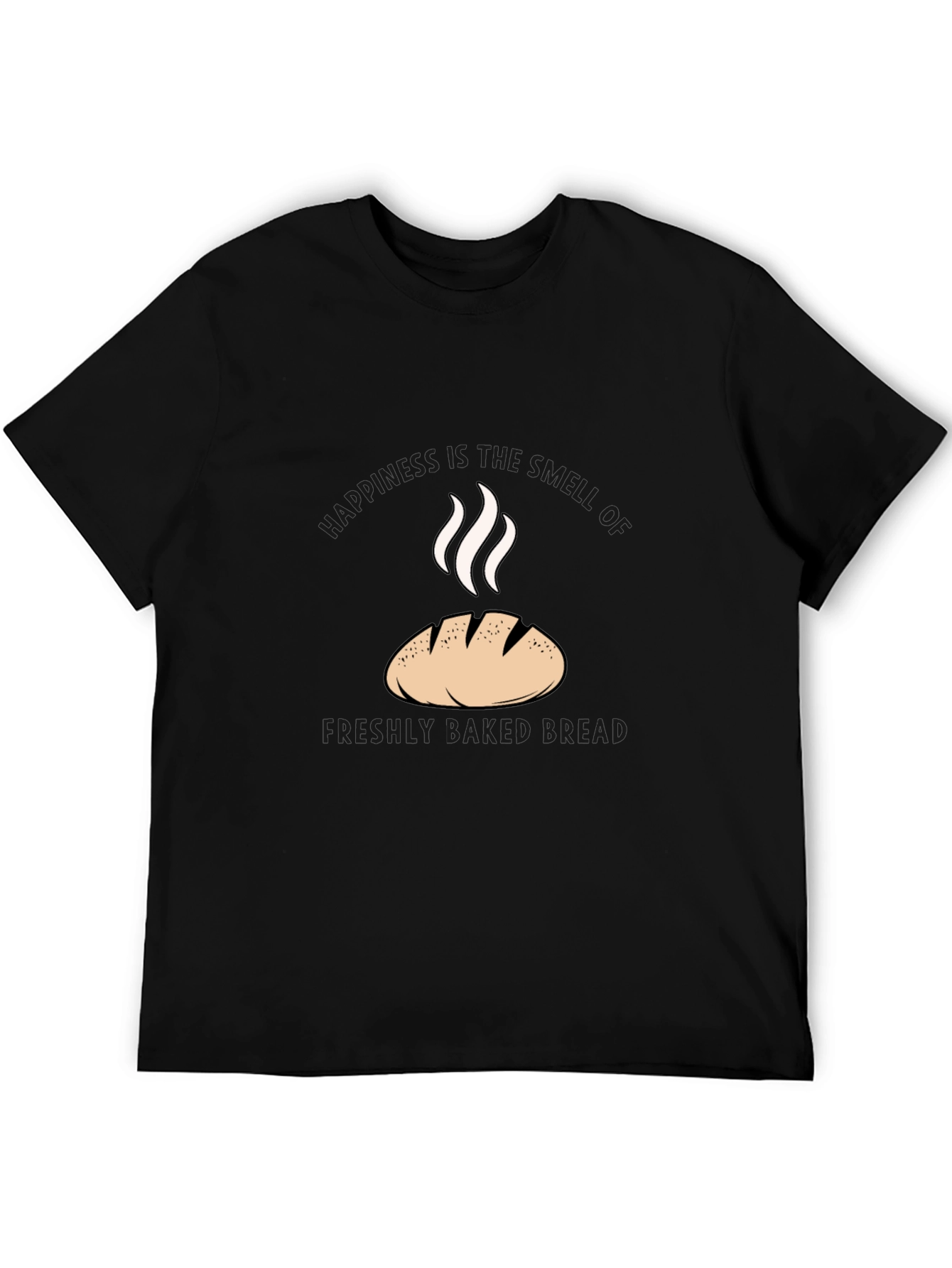 Freshly Baked Bread Graphic Tee - Black