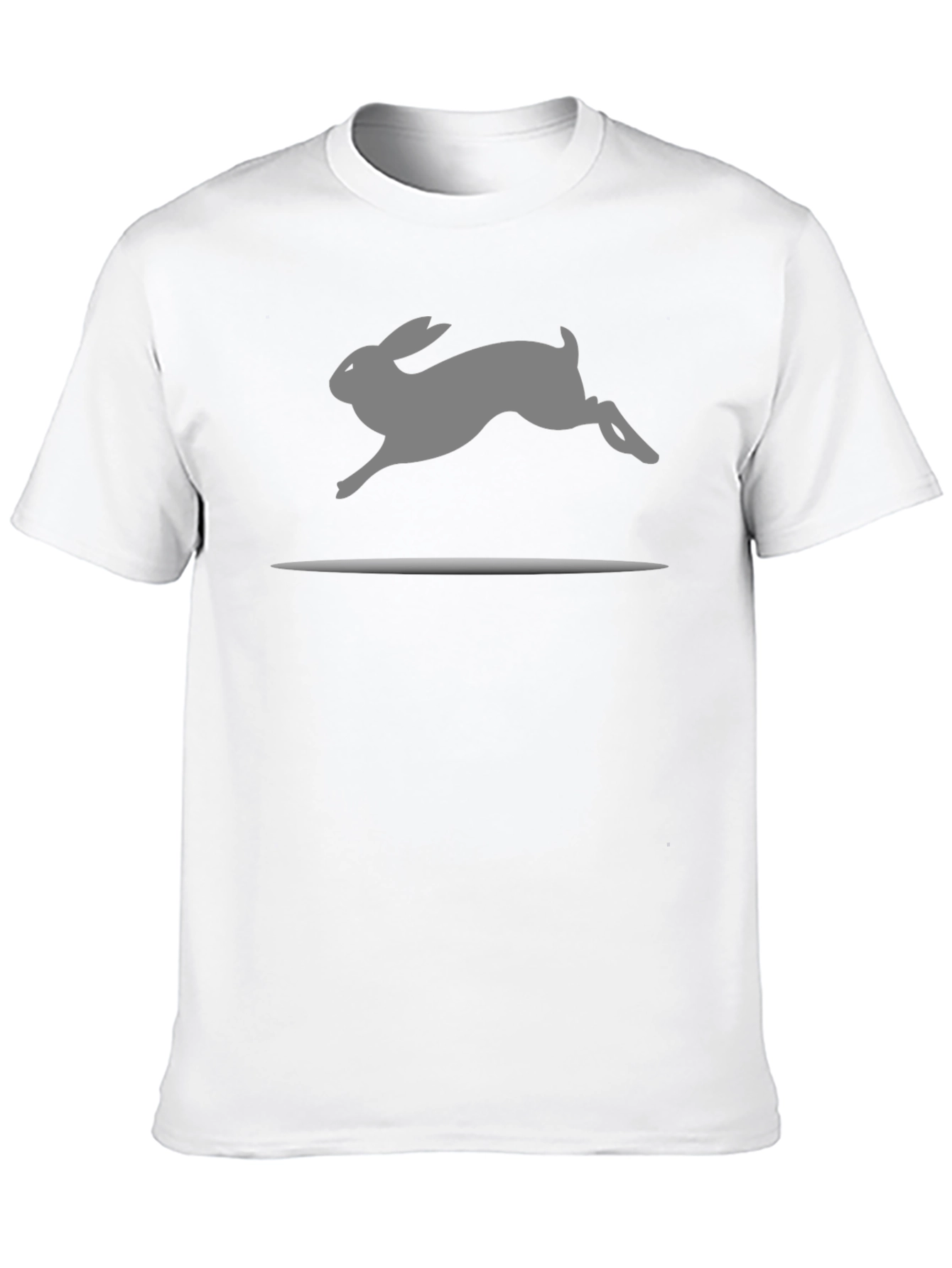 Rabbit Silhouette Black T-Shirt