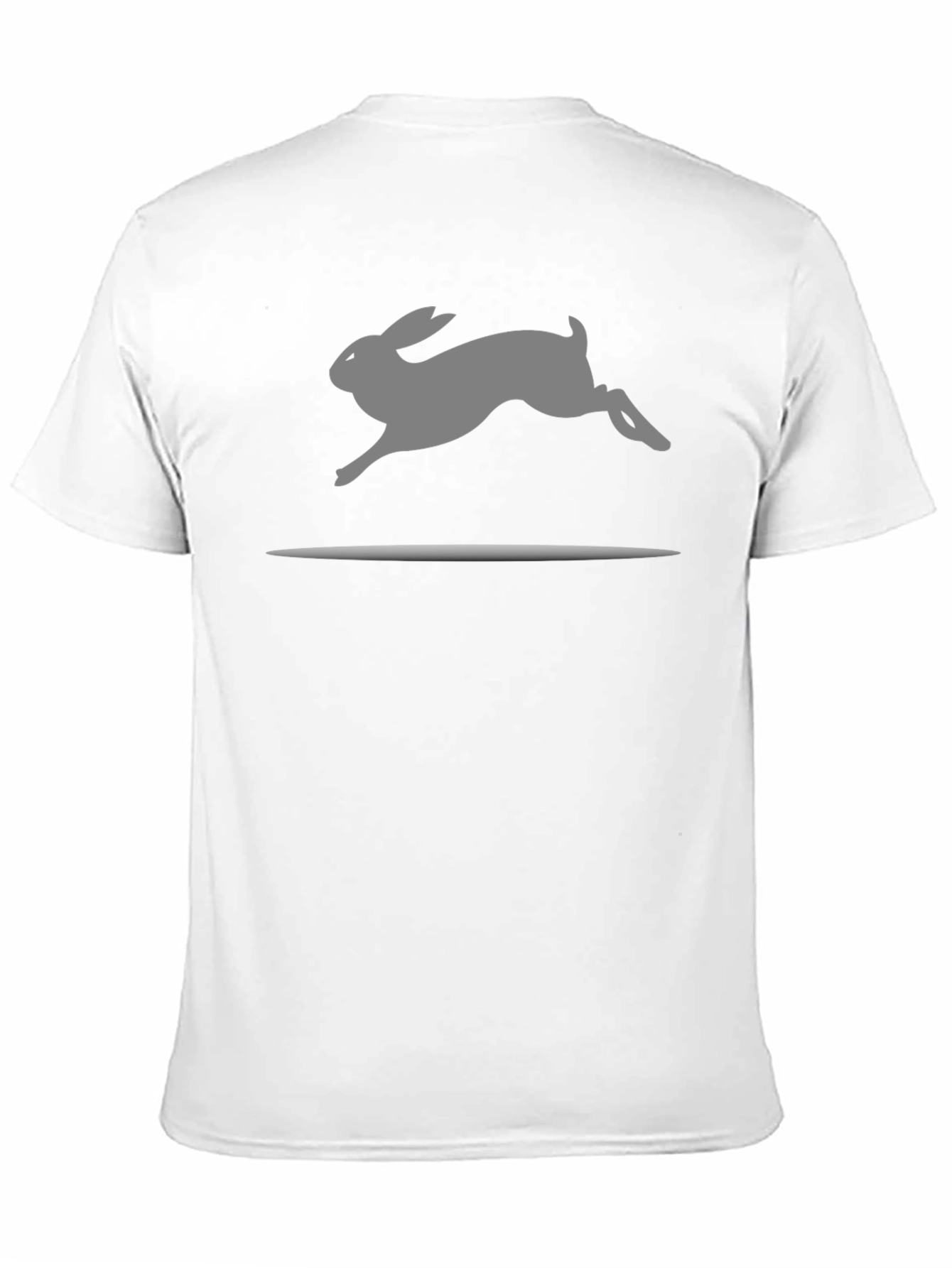 Rabbit Silhouette Black T-Shirt