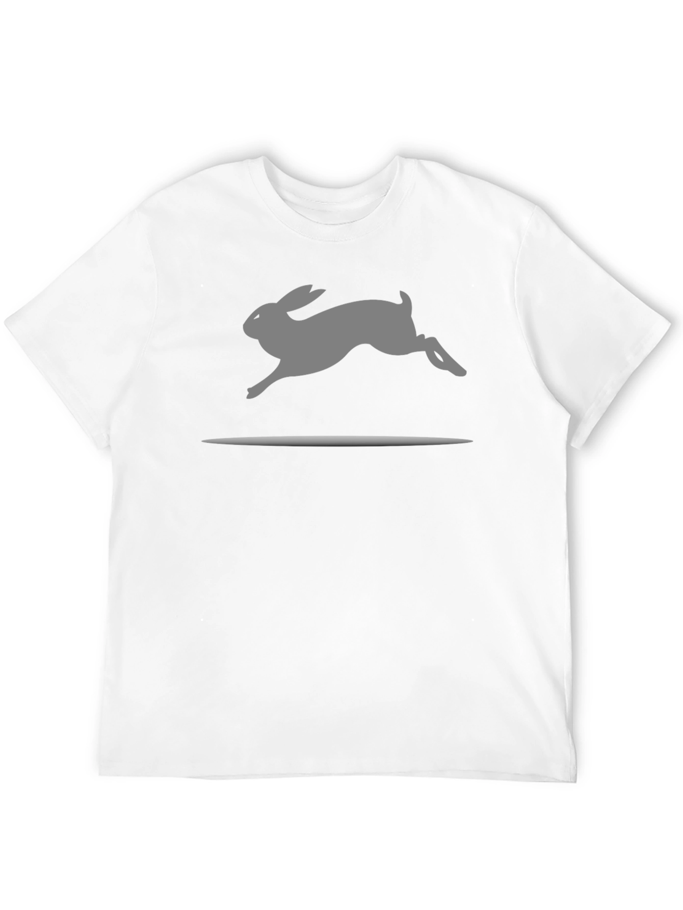 Rabbit Silhouette Black T-Shirt