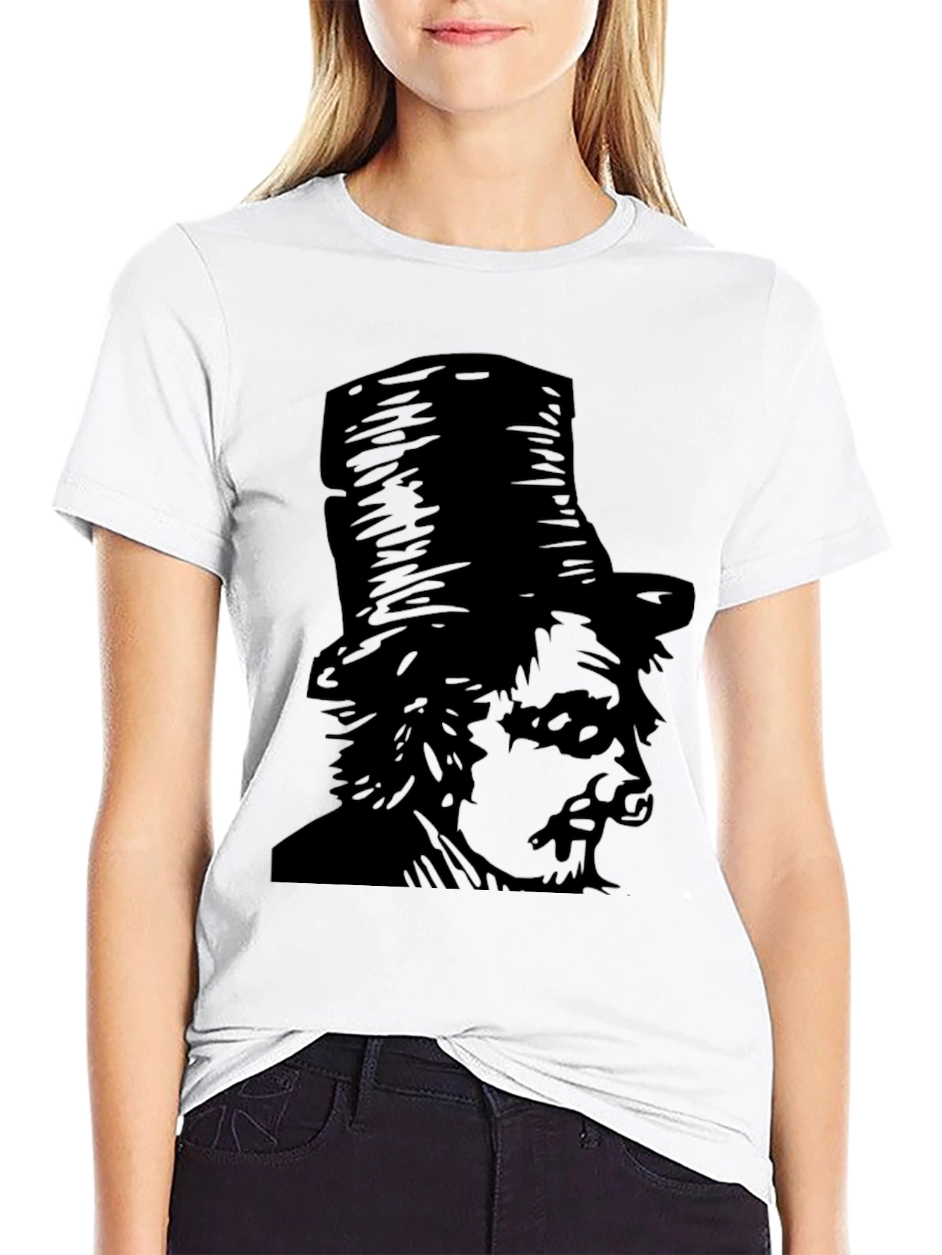 Top Hat Portrait T-Shirt