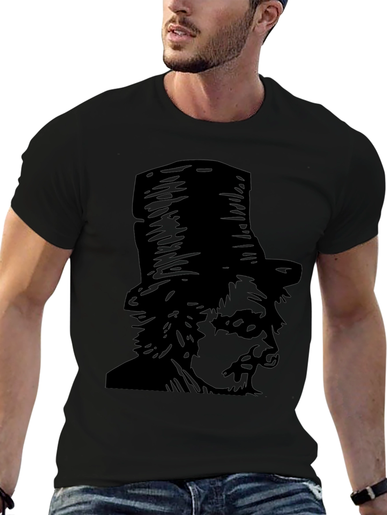 Top Hat Portrait T-Shirt