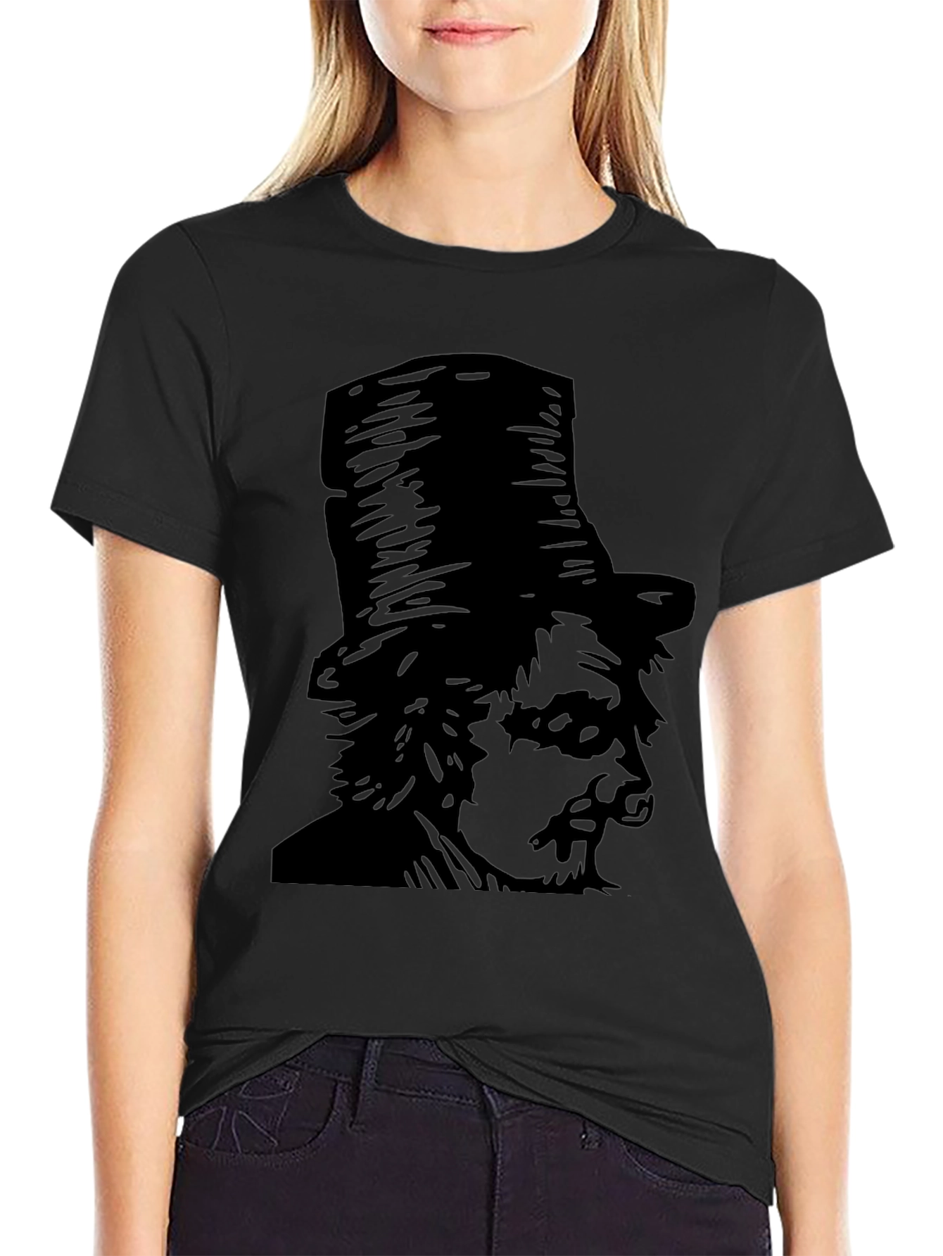 Top Hat Portrait T-Shirt