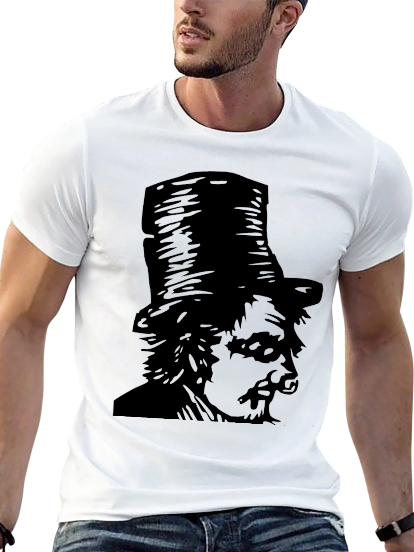 Top Hat Portrait T-Shirt