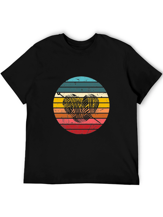 Knitting Lover Retro Style T-Shirt