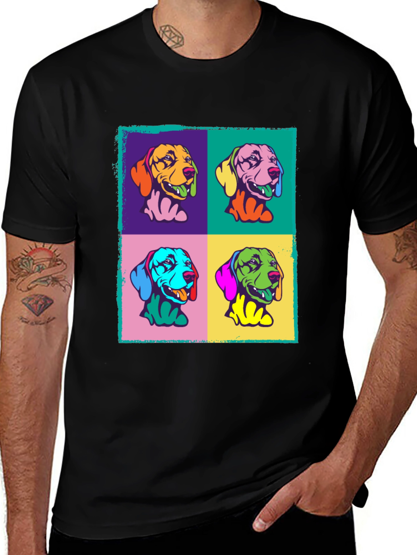 Pop Art Dogs Graphic Tee