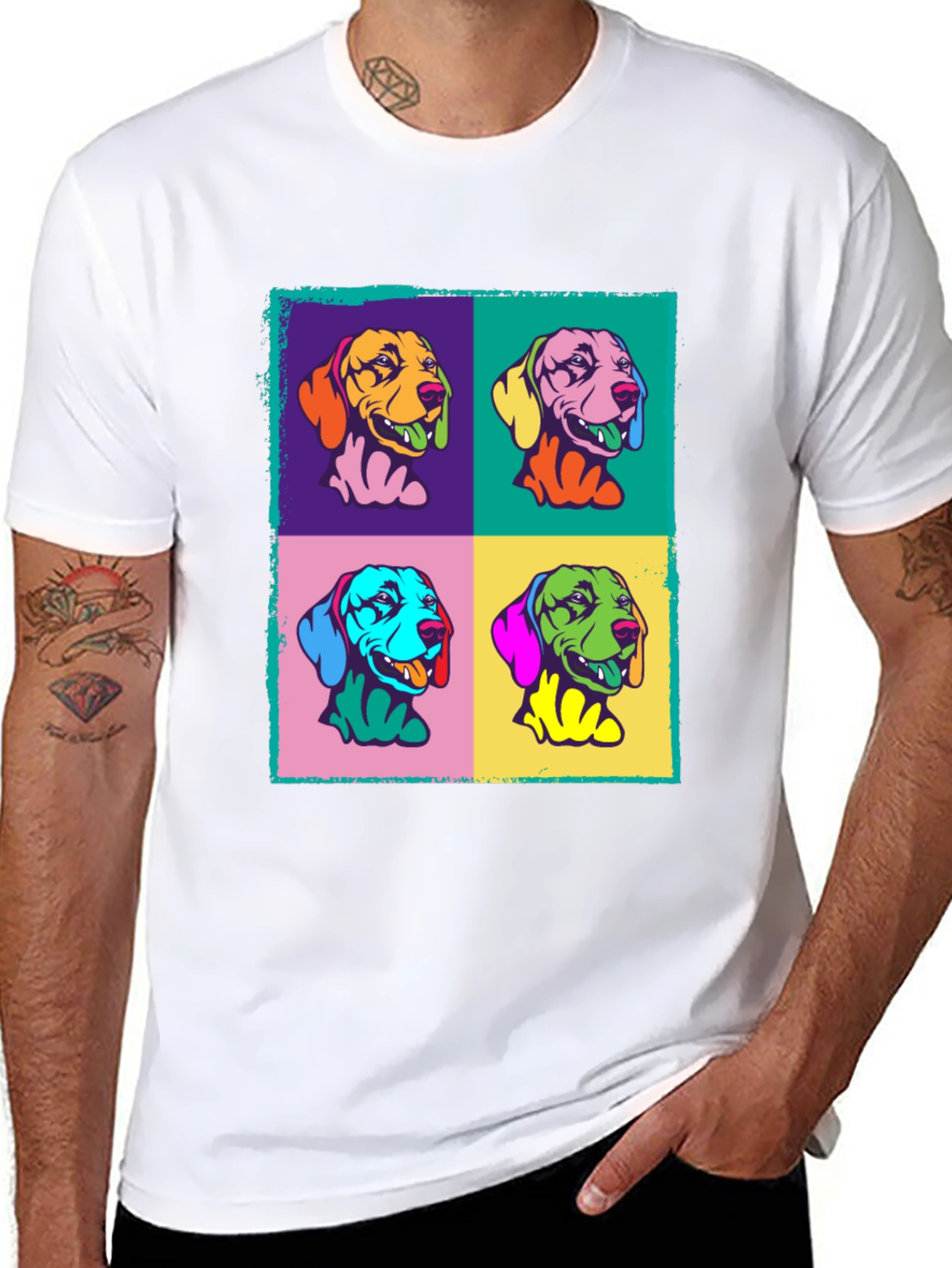 Pop Art Dogs Graphic Tee