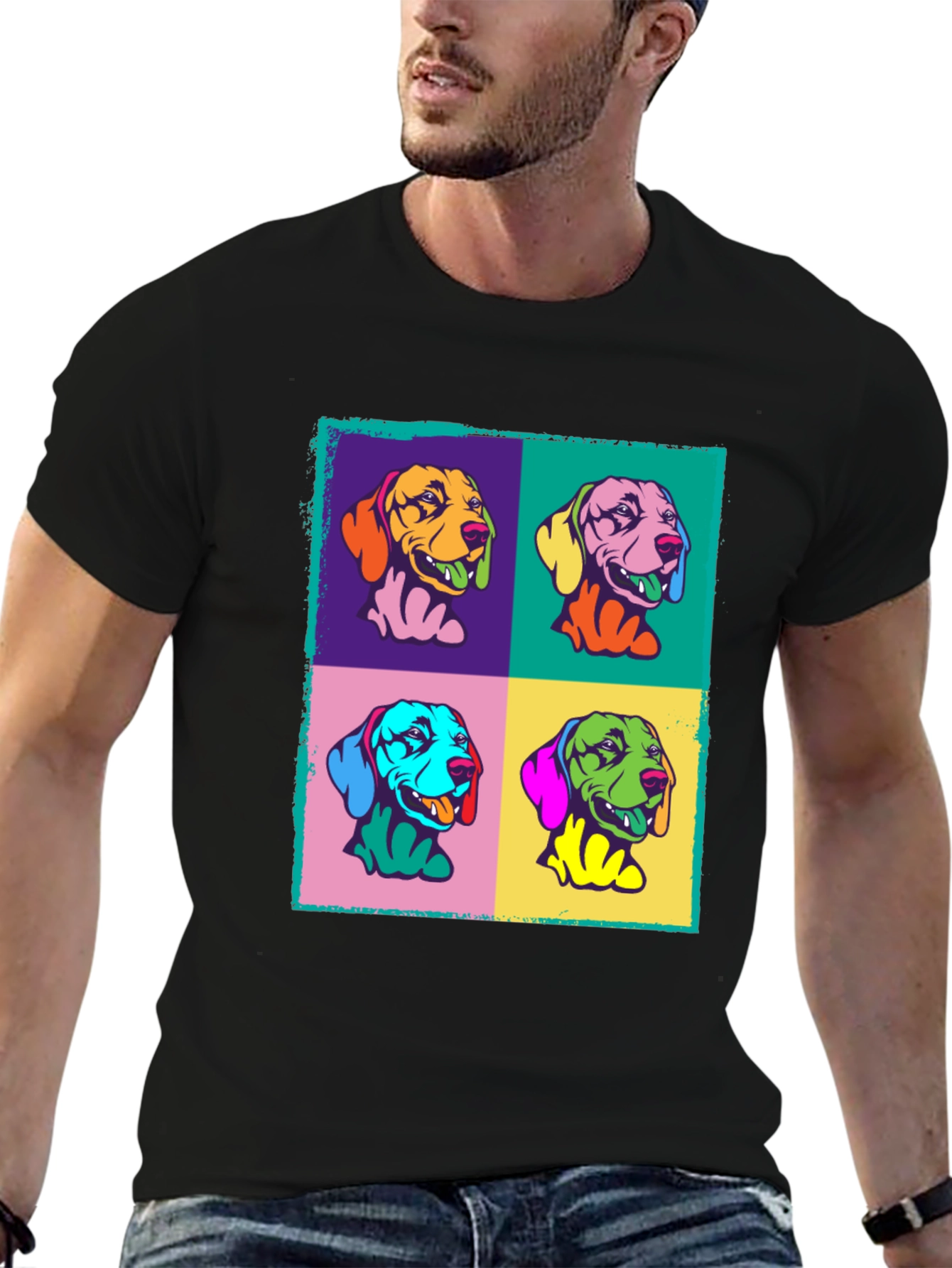 Pop Art Dogs Graphic Tee