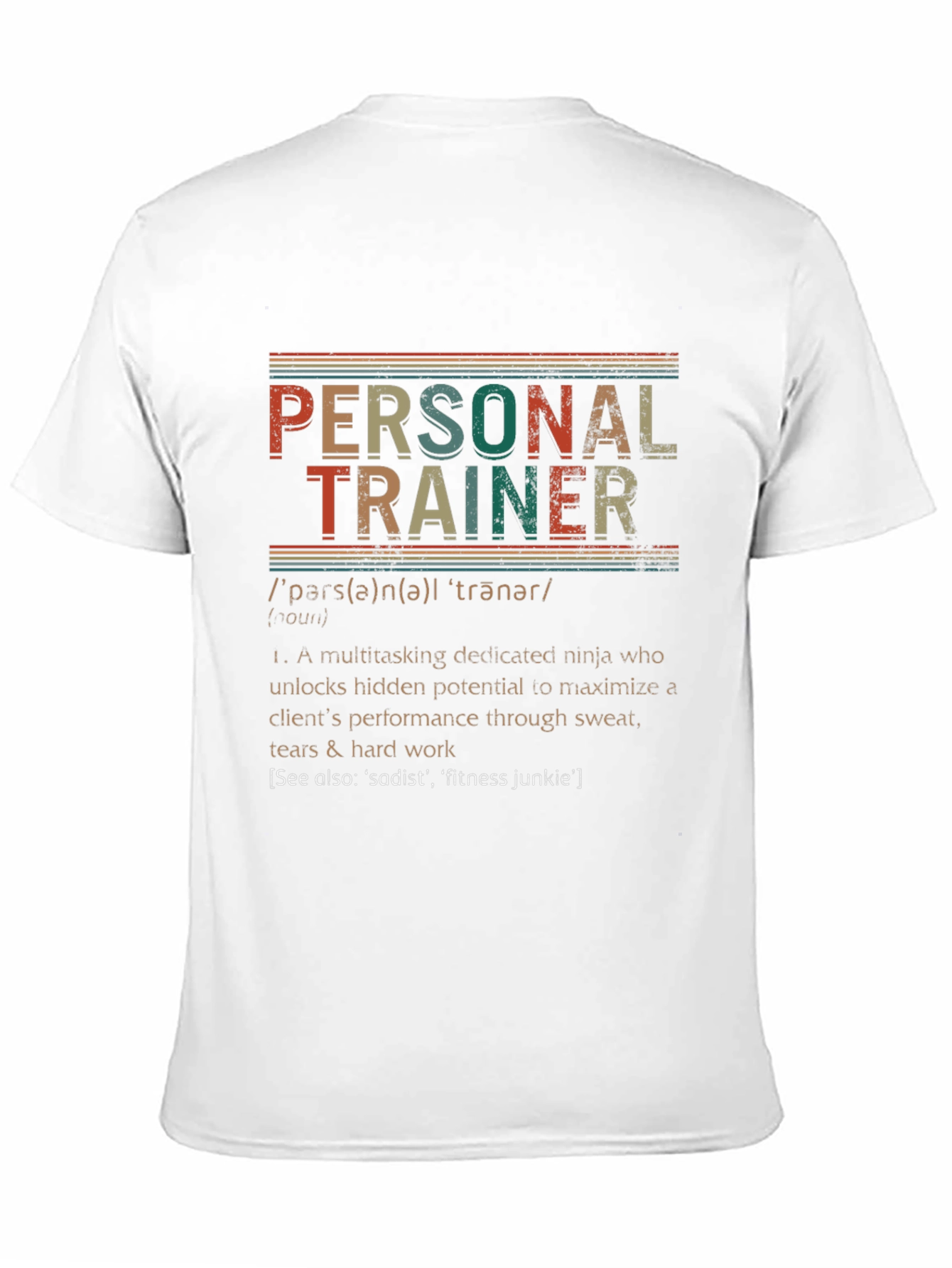 Personal Trainer Definition T-Shirt - Workout Gift