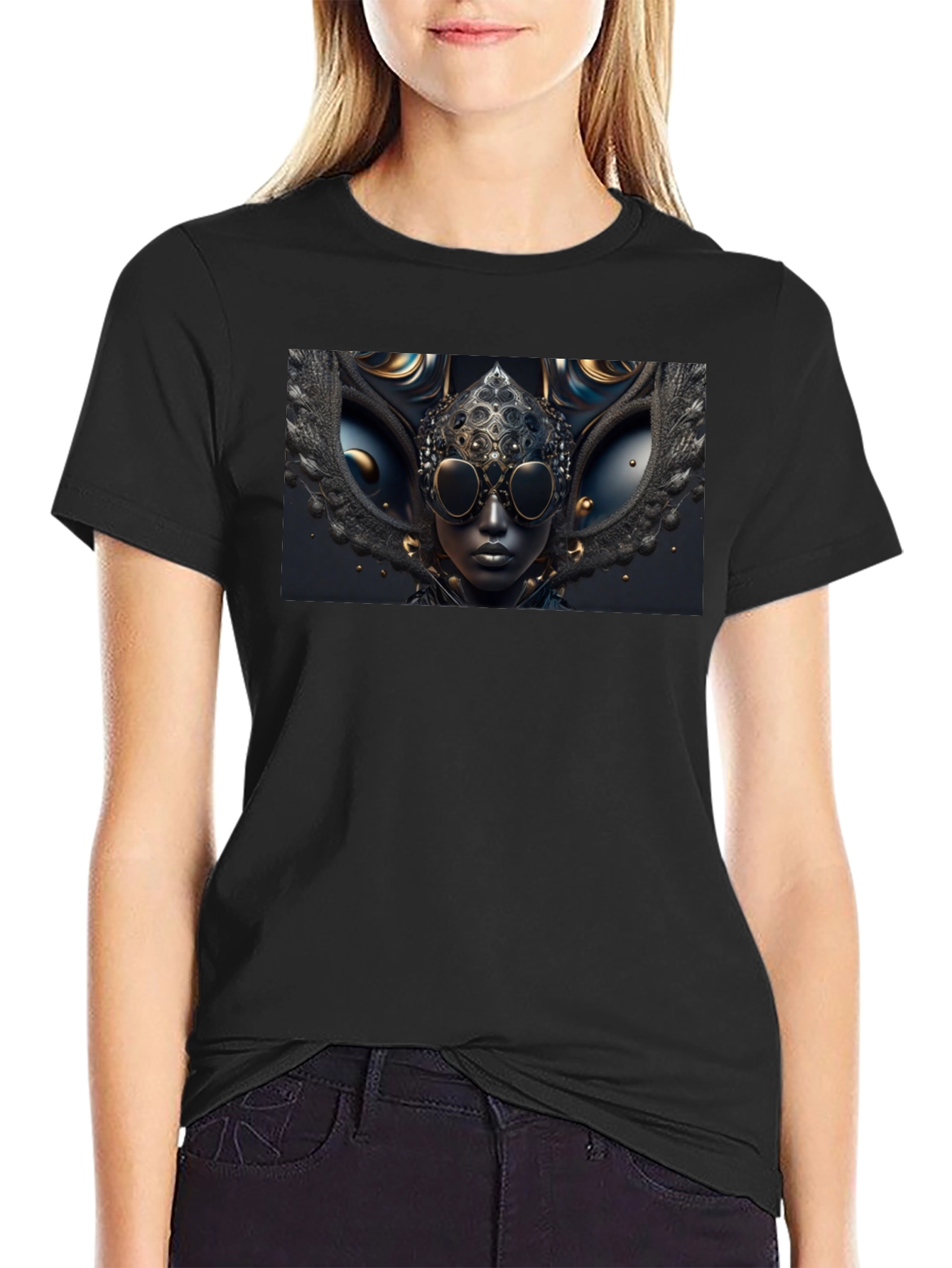 Steampunk Art Black T-Shirt