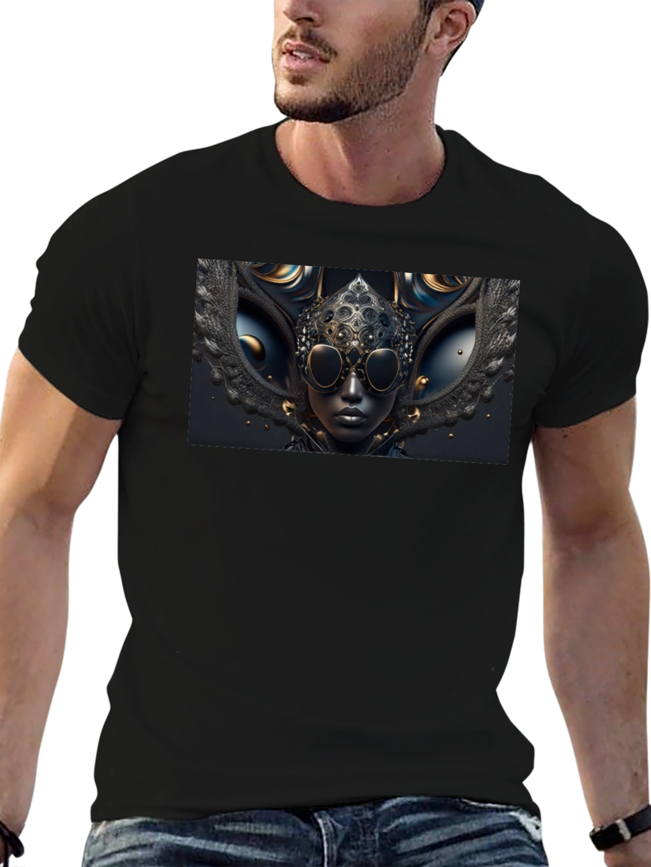 Steampunk Art Black T-Shirt
