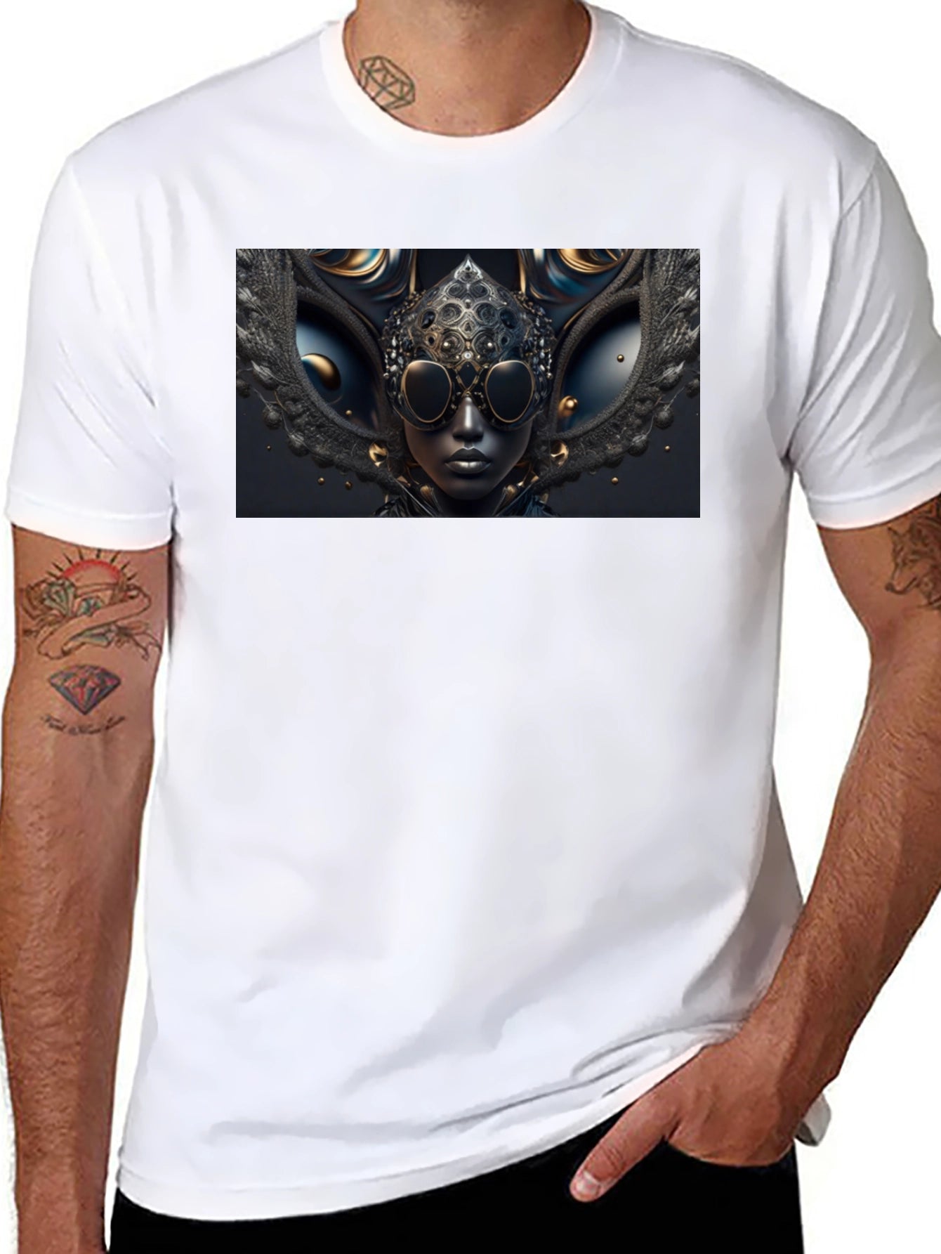 Steampunk Art Black T-Shirt