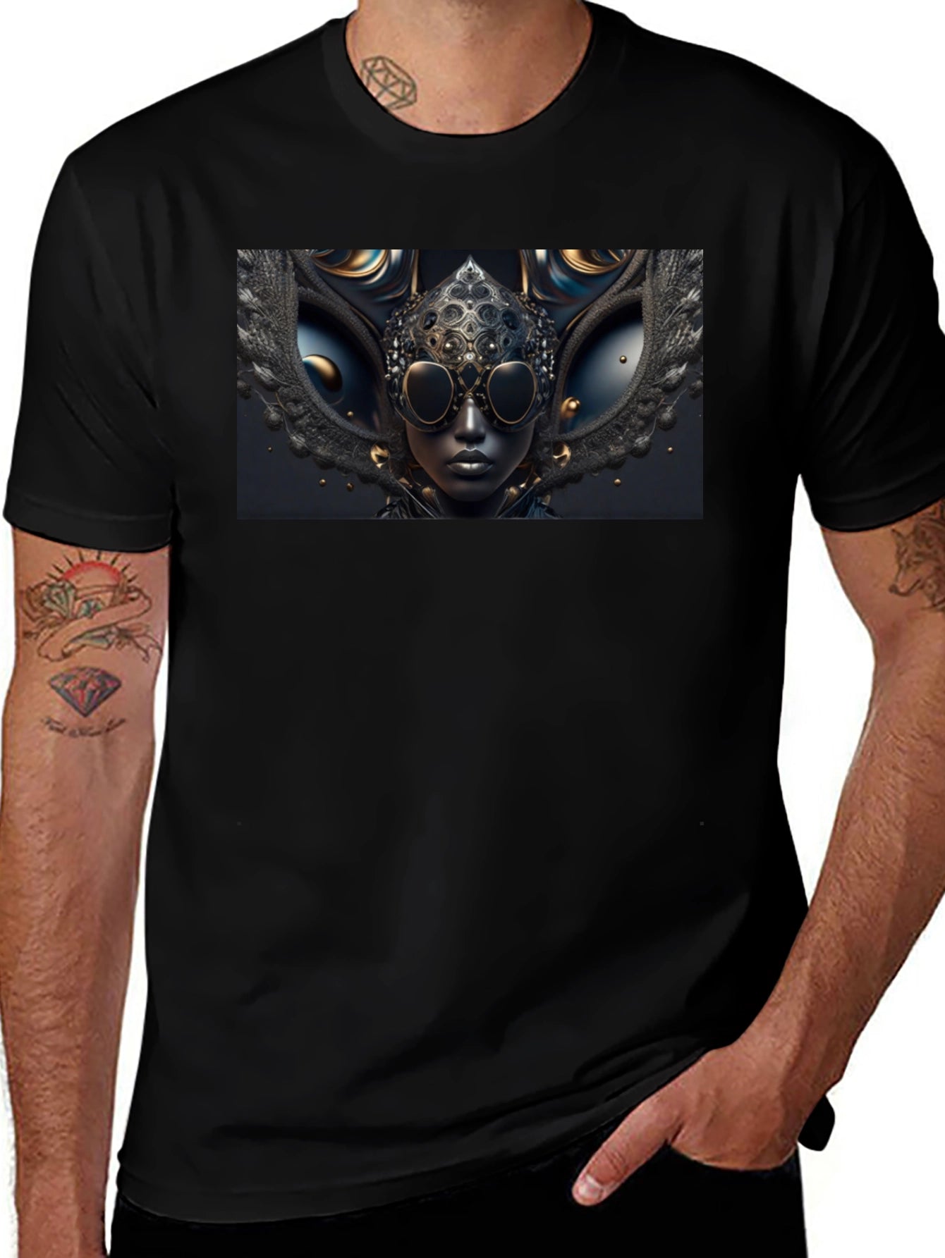 Steampunk Art Black T-Shirt