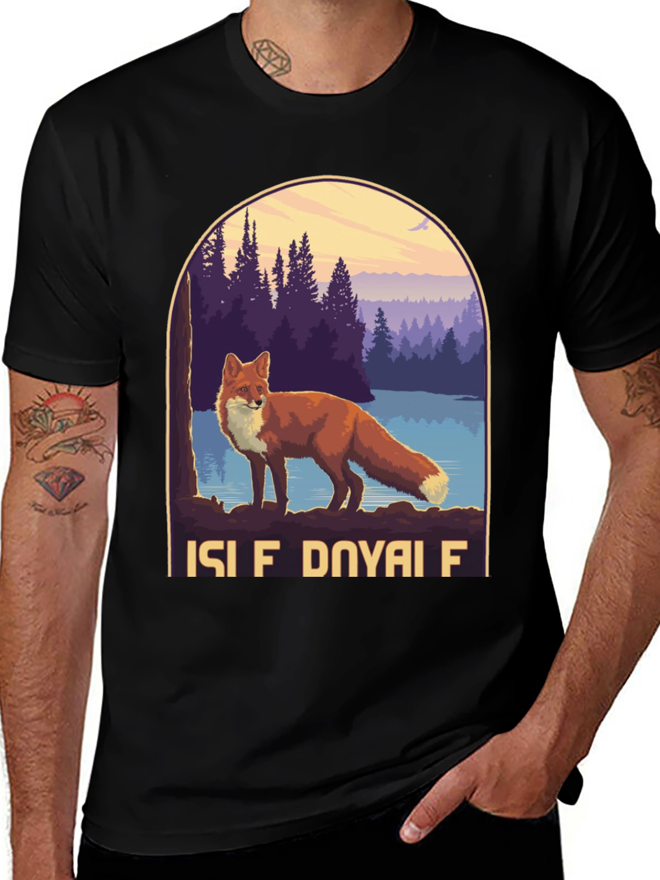 Isle Royale Fox Graphic T-Shirt