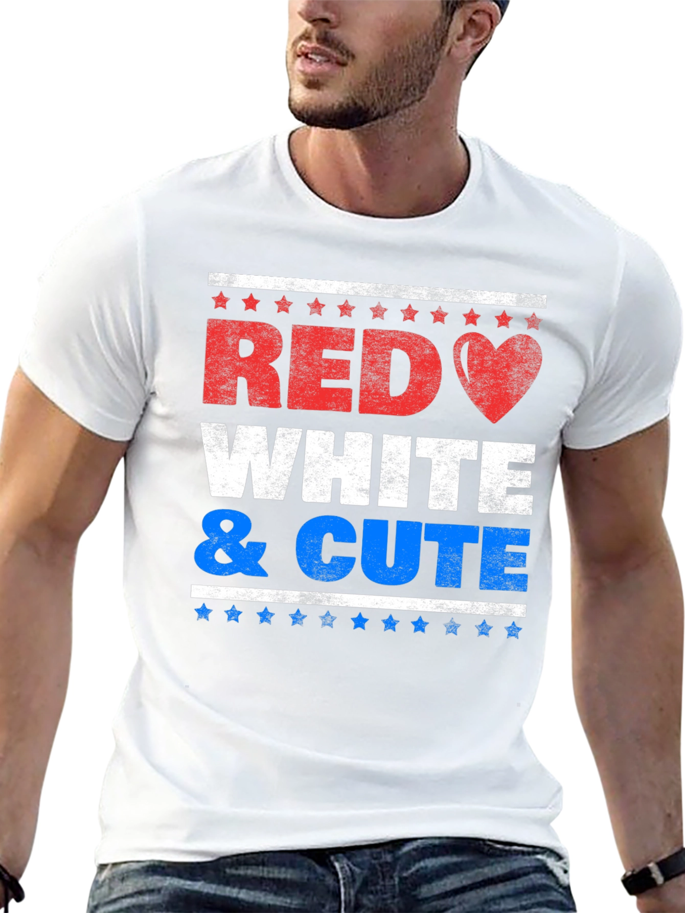 Red White & Cute Patriotic T-Shirt