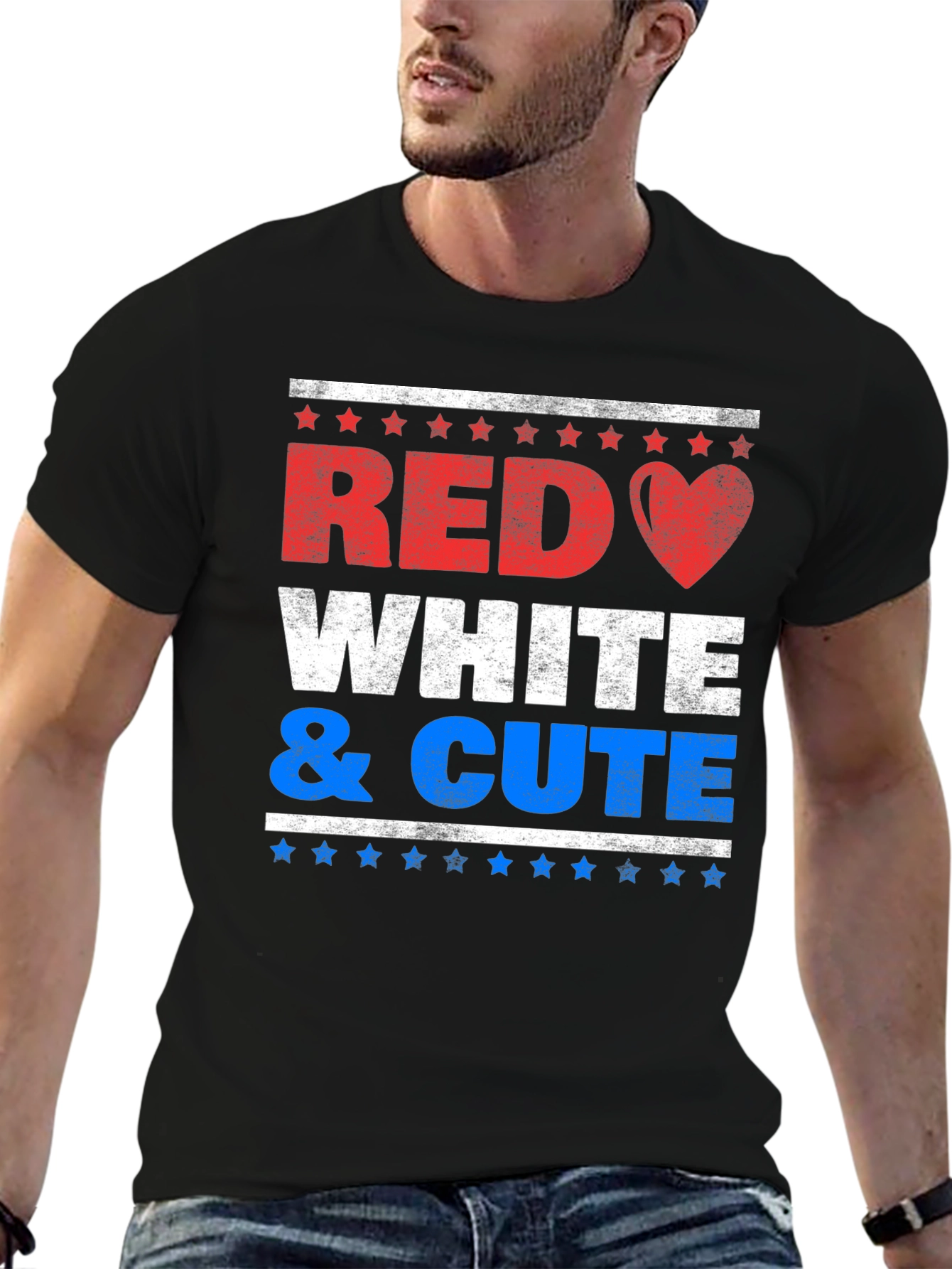 Red White & Cute Patriotic T-Shirt