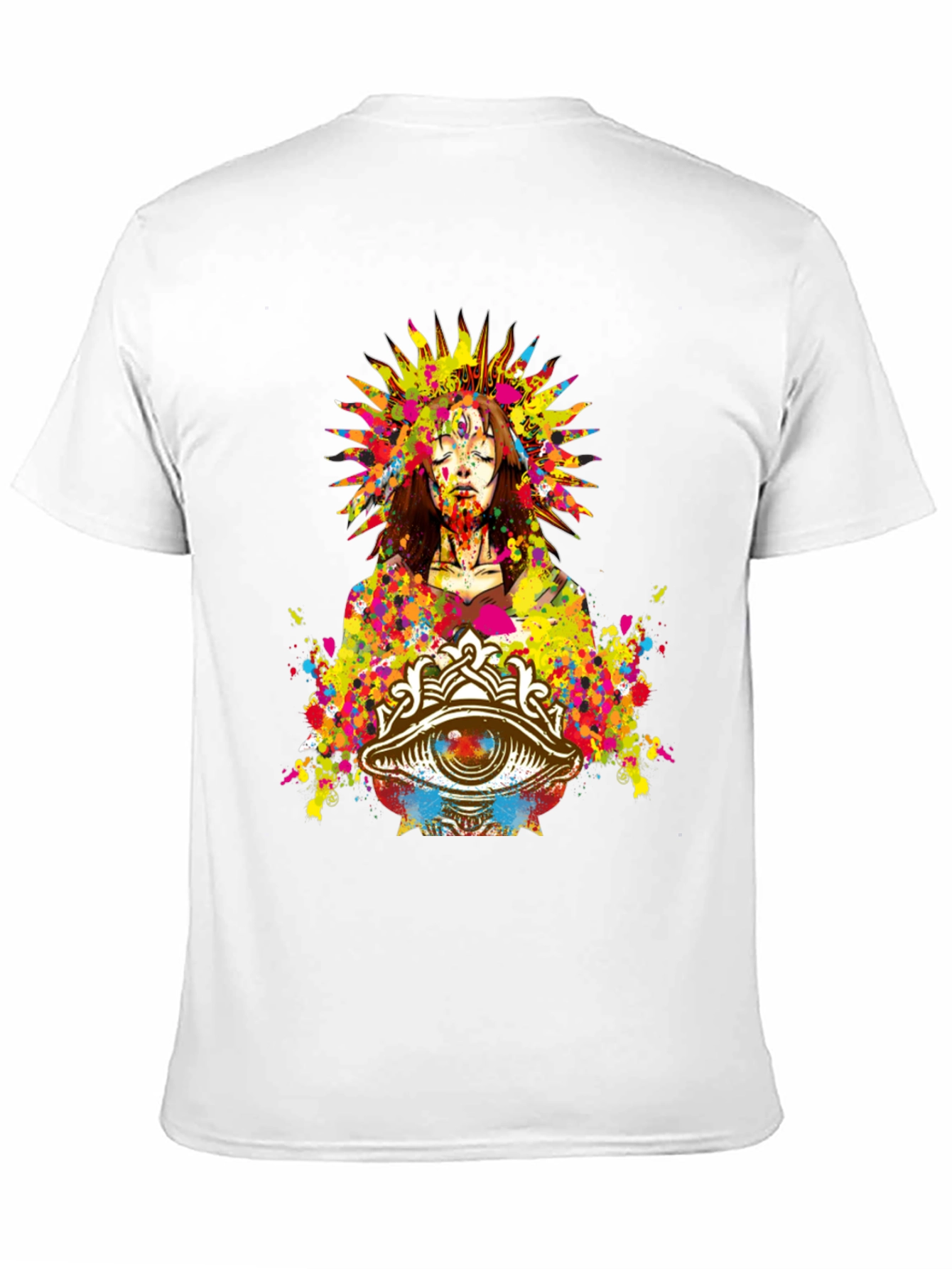 Mystic Eye Graphic Print Black T-Shirt