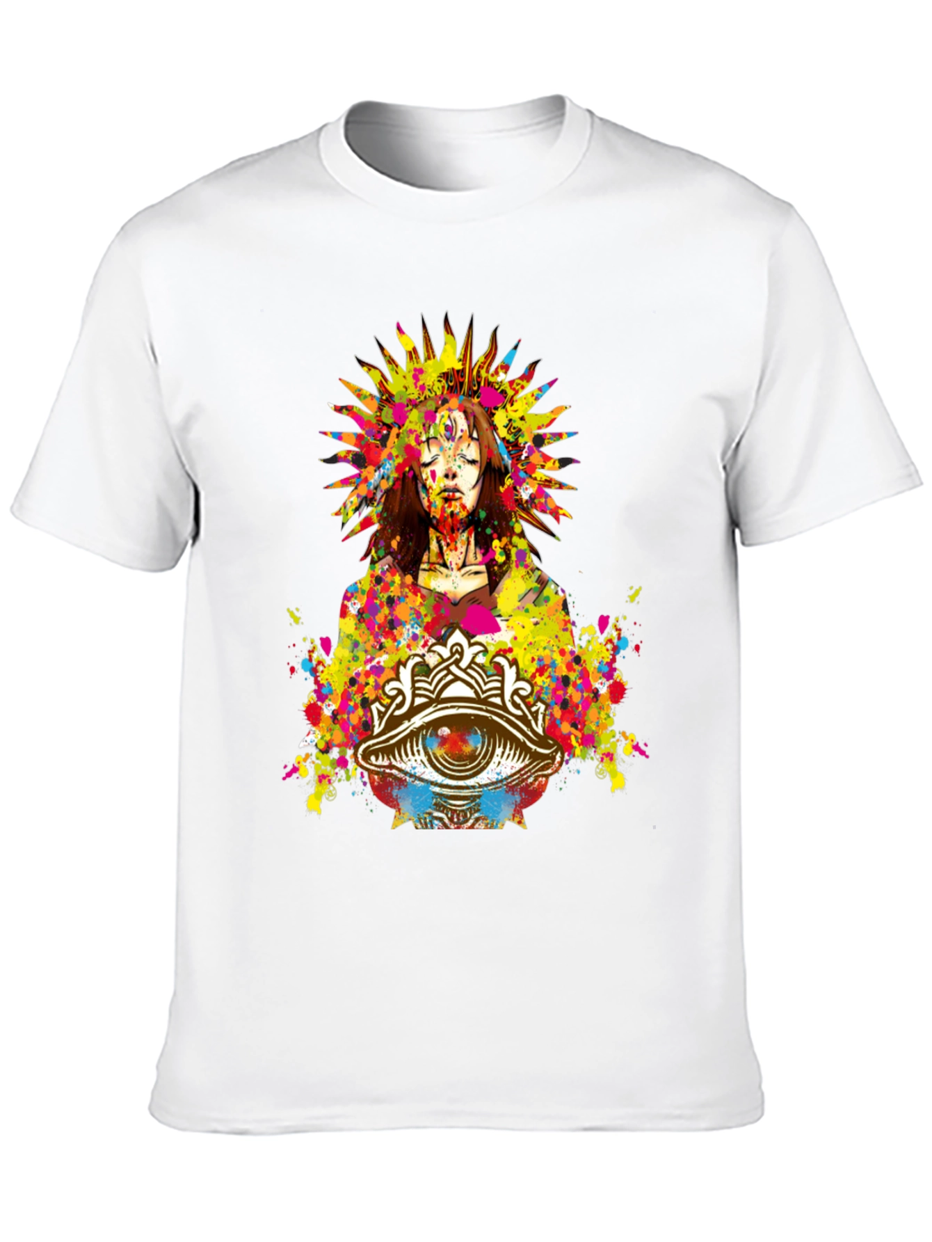 Mystic Eye Graphic Print Black T-Shirt