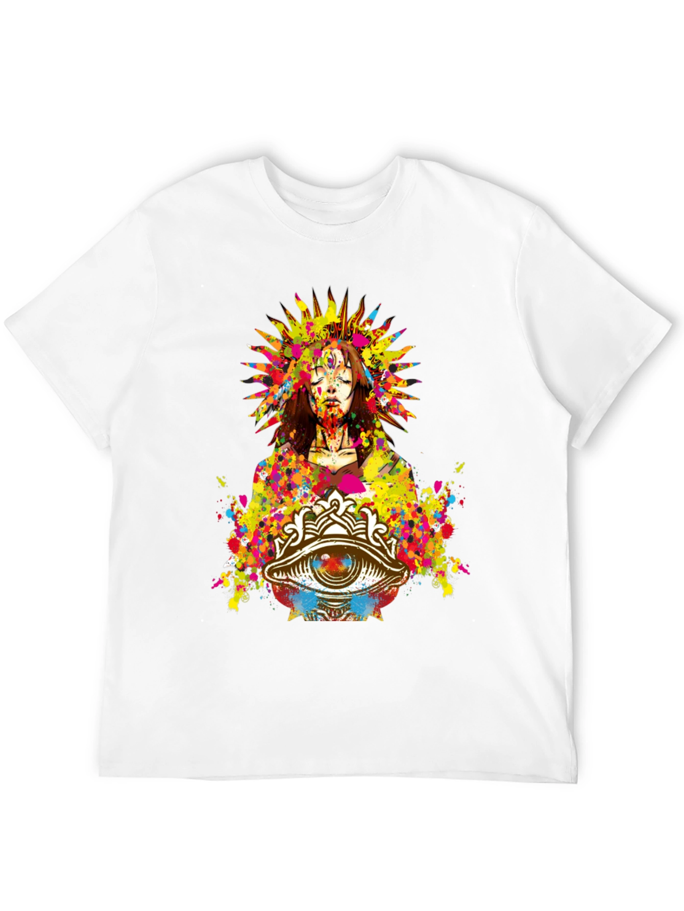 Mystic Eye Graphic Print Black T-Shirt