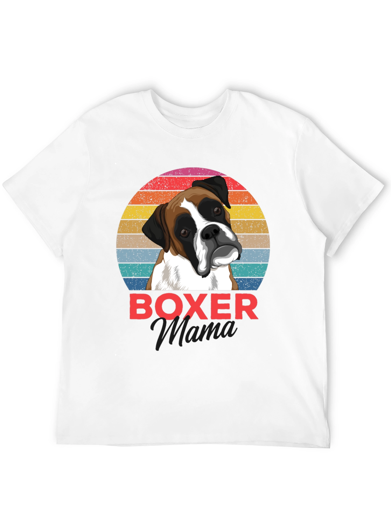Boxer Mama Graphic Tee - Dog Lover Shirt