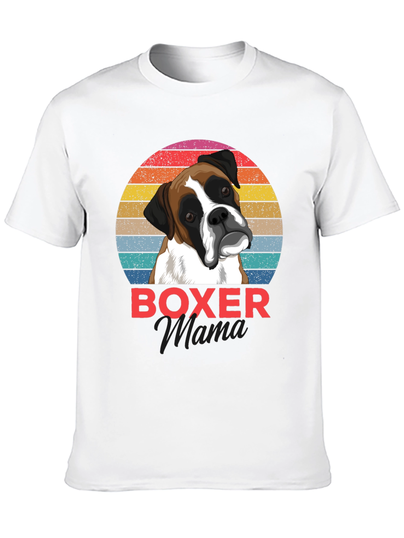 Boxer Mama Graphic Tee - Dog Lover Shirt