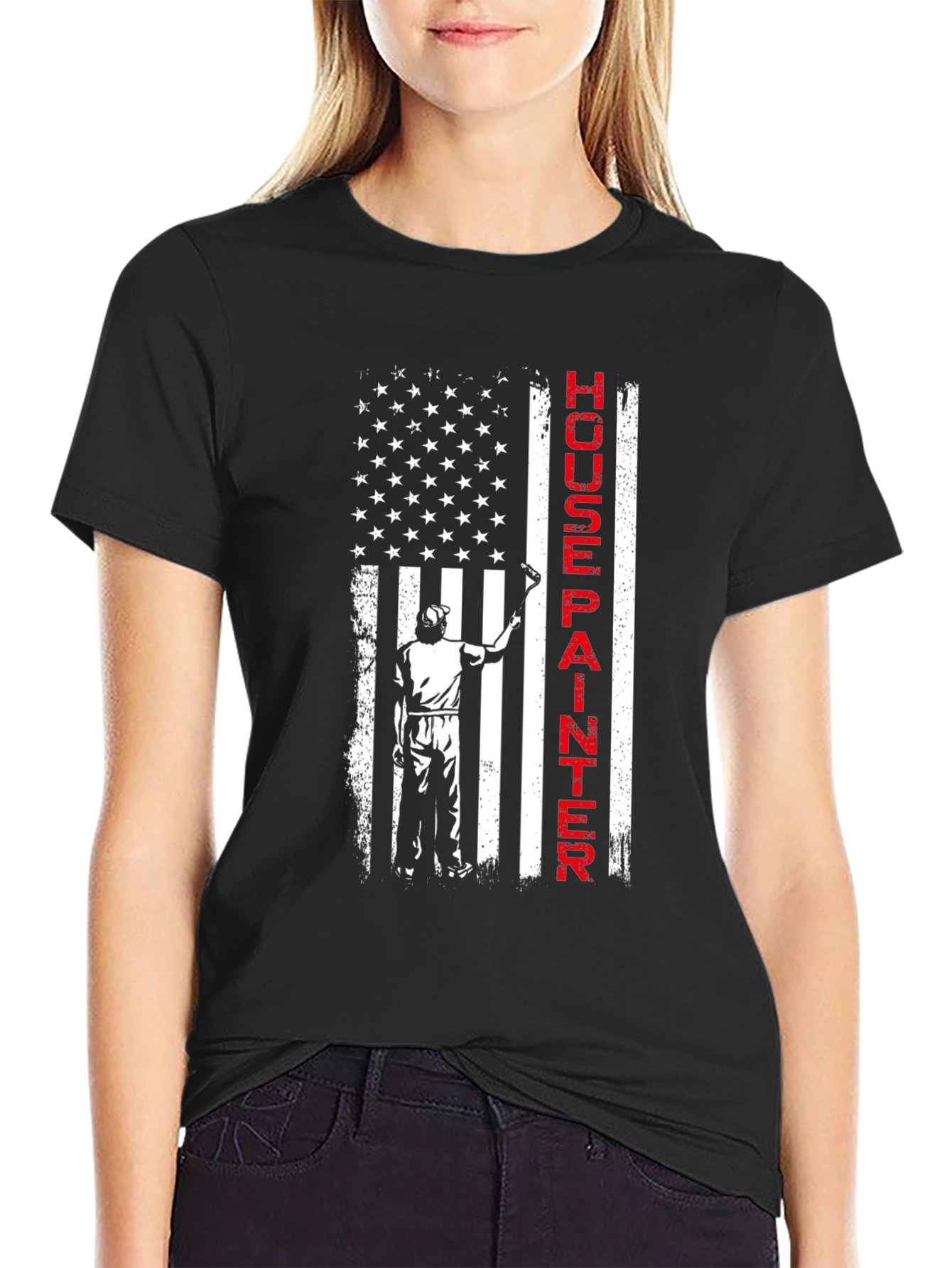 House Painter Flag T-Shirt - Patriotic Painting Tee