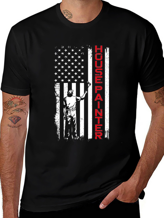 House Painter Flag T-Shirt - Patriotic Painting Tee