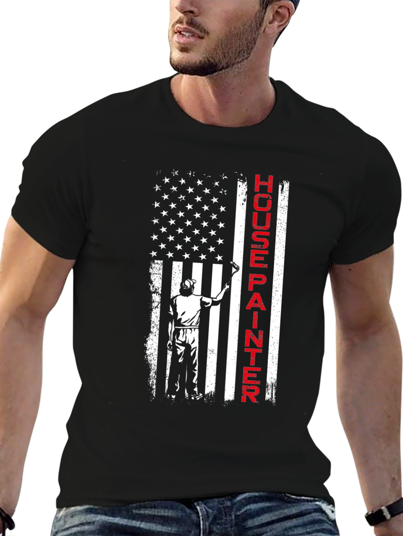 House Painter Flag T-Shirt - Patriotic Painting Tee