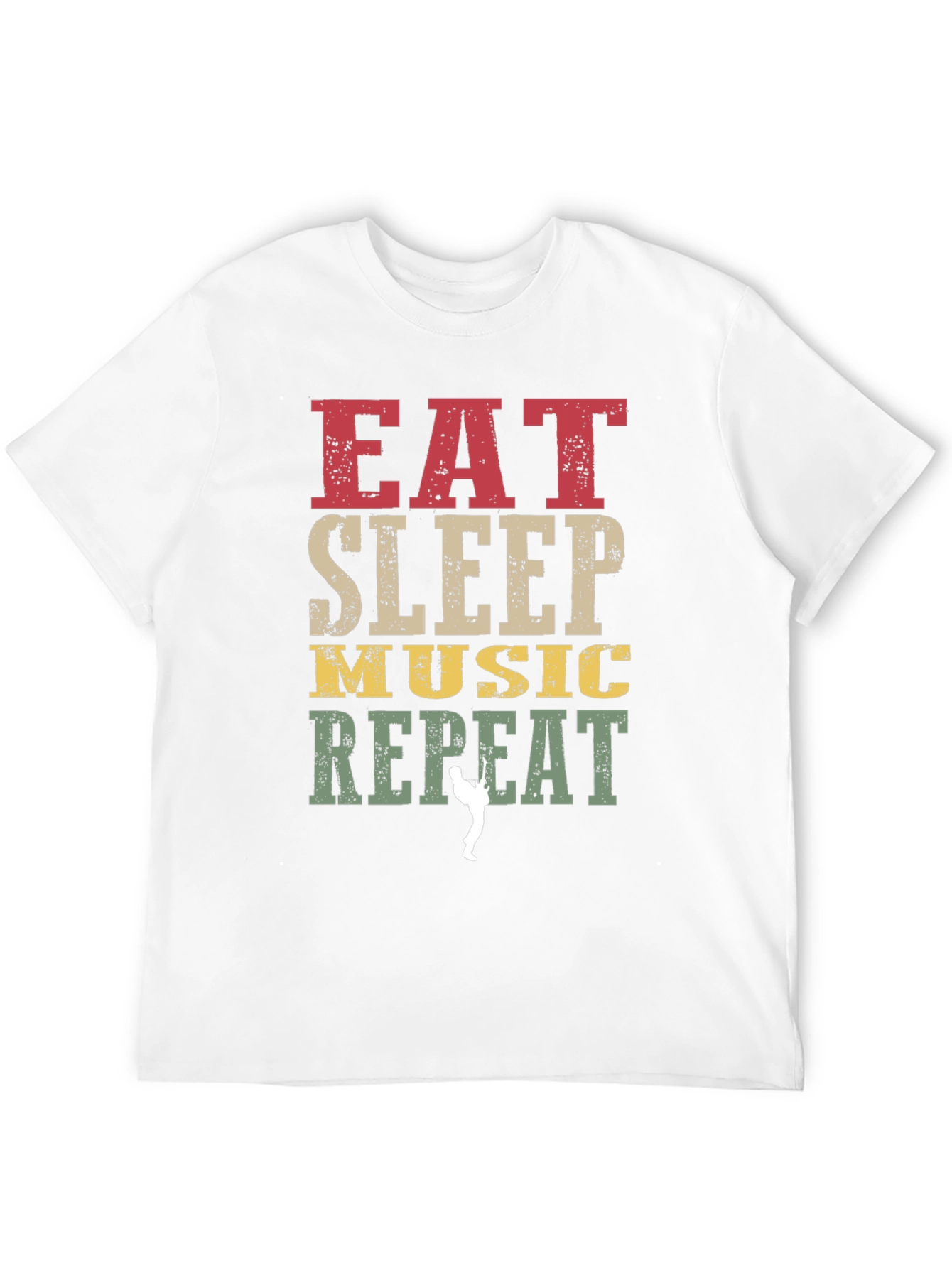 Eat Sleep Music Repeat Graphic T-Shirt