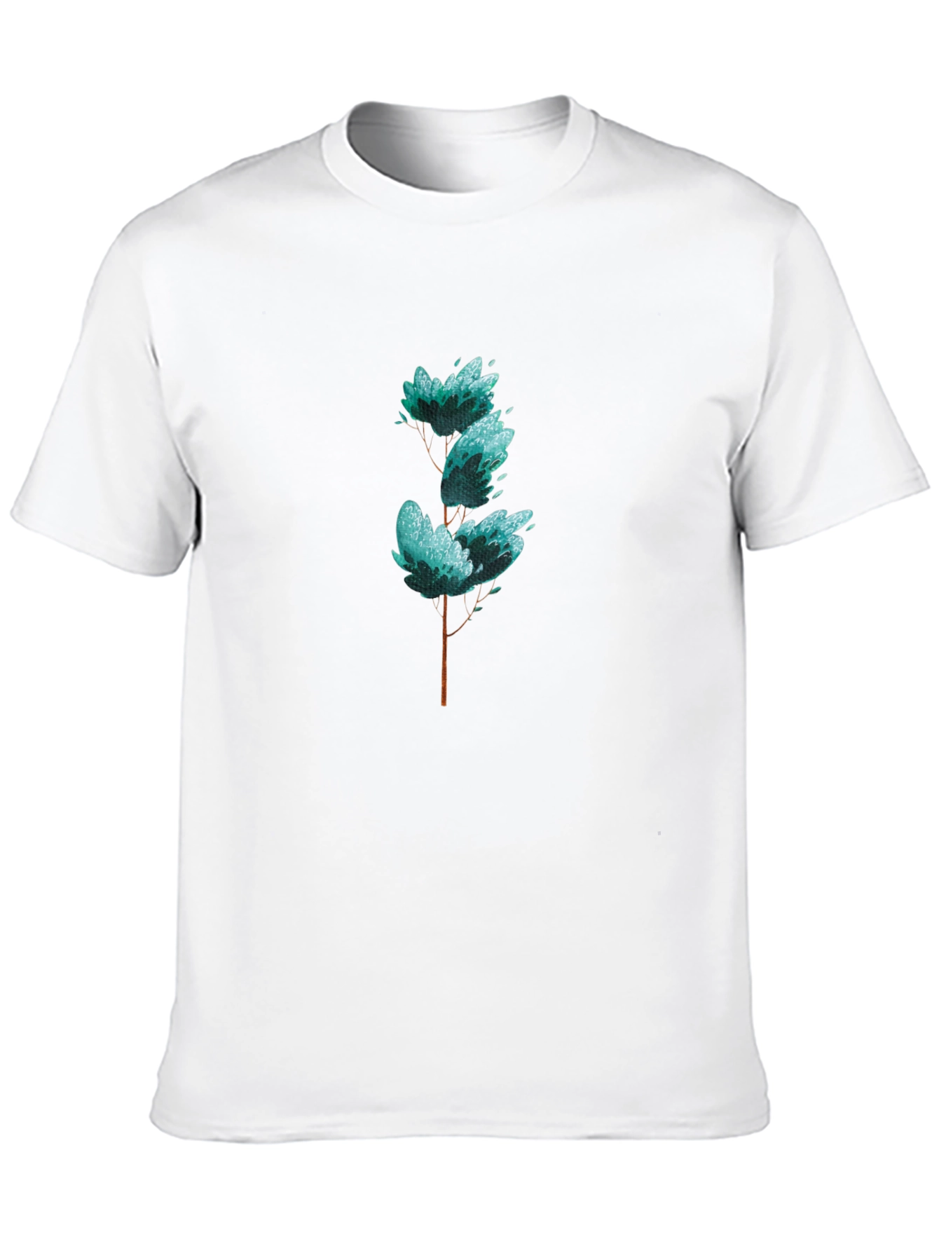 Stylish Tree Graphic Black T-Shirt