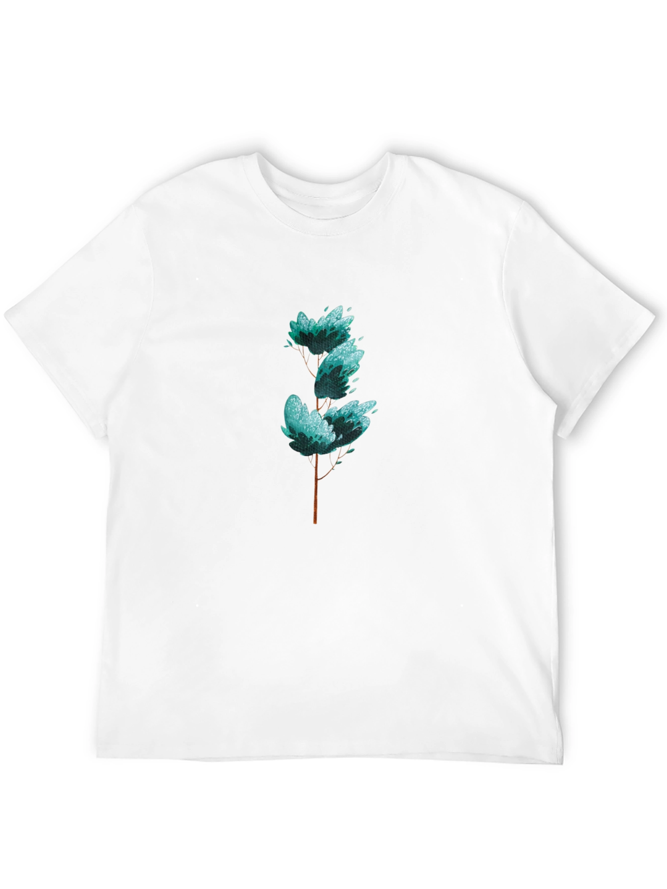 Stylish Tree Graphic Black T-Shirt