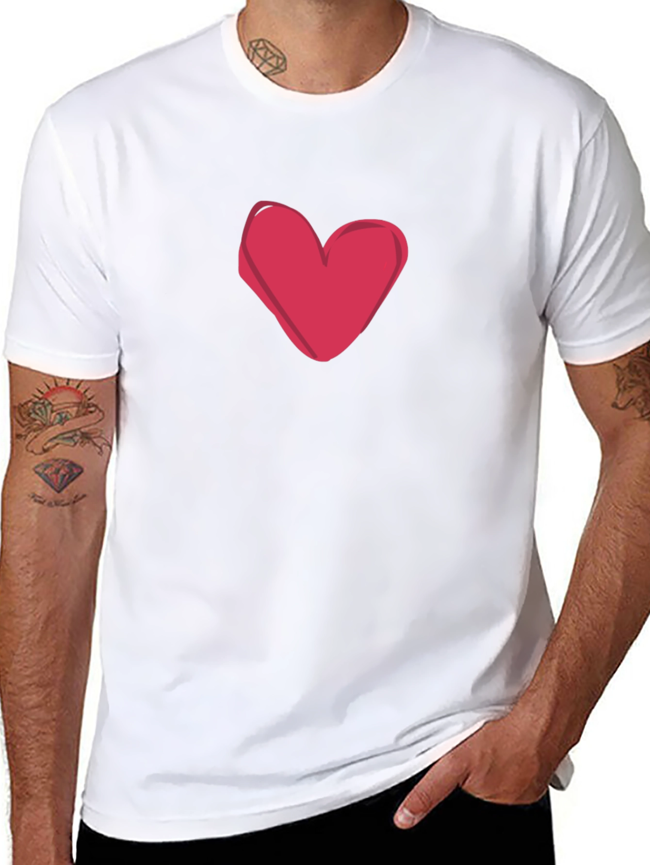 Heart Graphic Tee - Classic Style