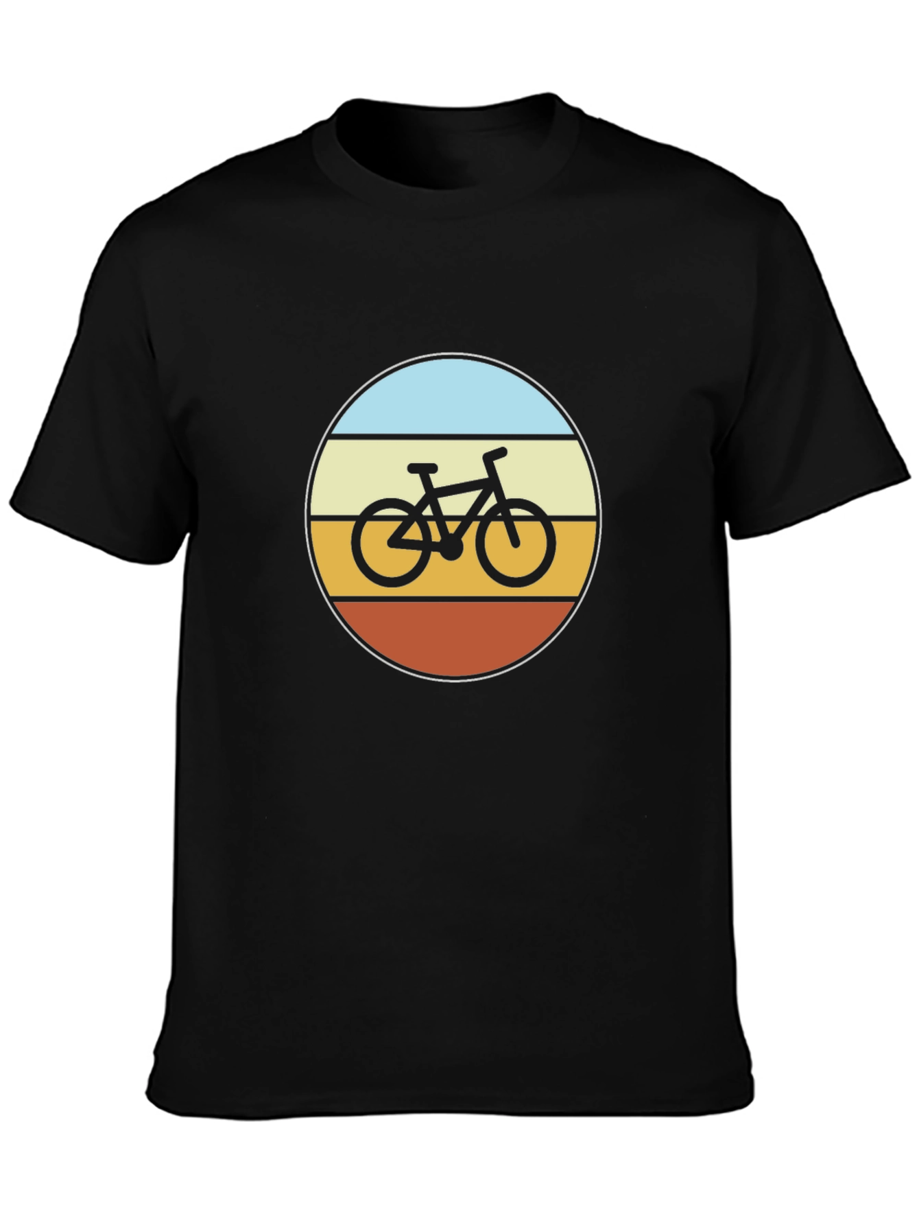 Retro Bike Graphic Tee - Black