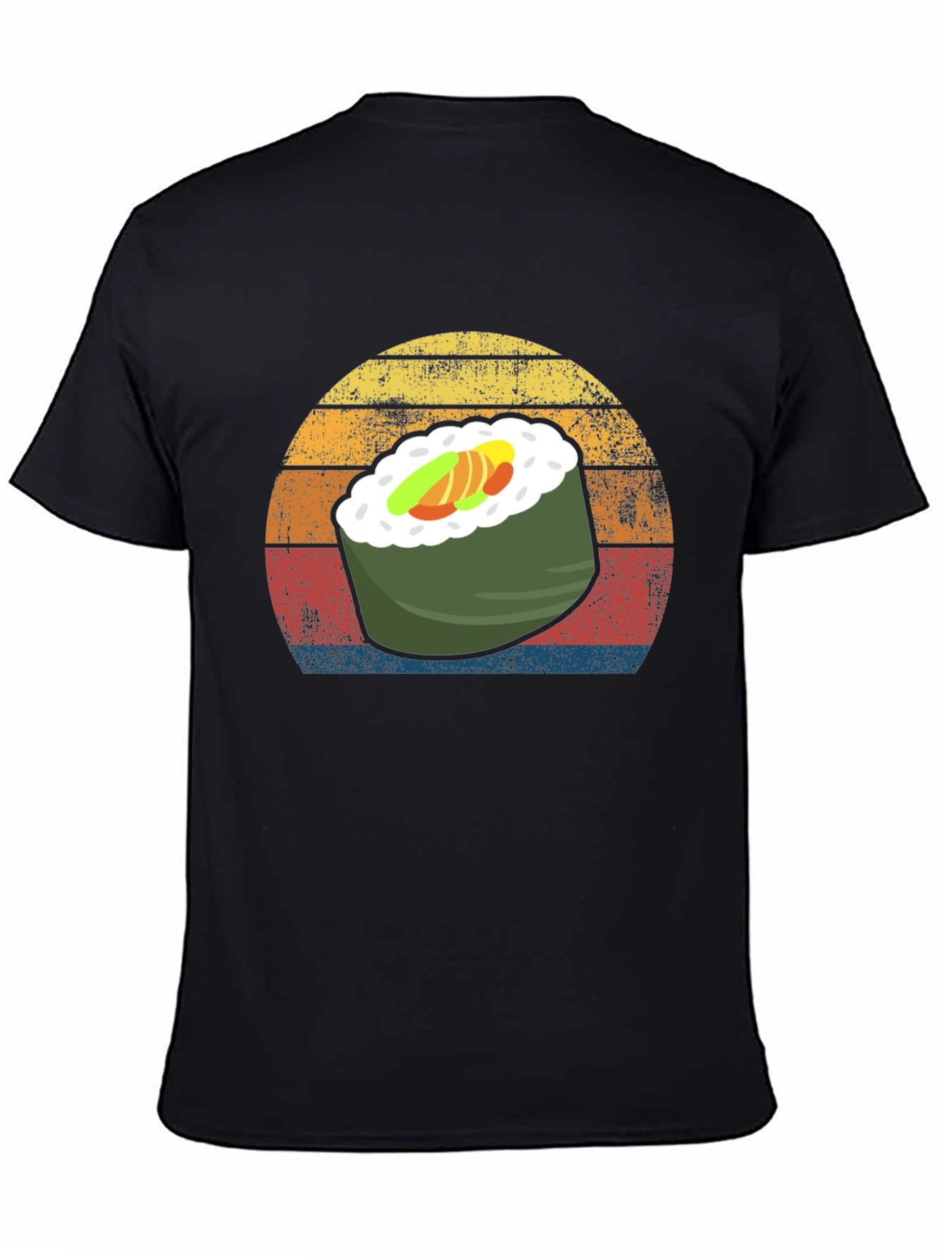 Sushi Roll Retro Graphic T-Shirt