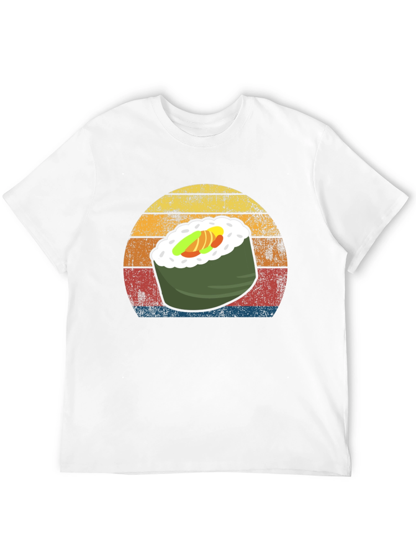 Sushi Roll Retro Graphic T-Shirt