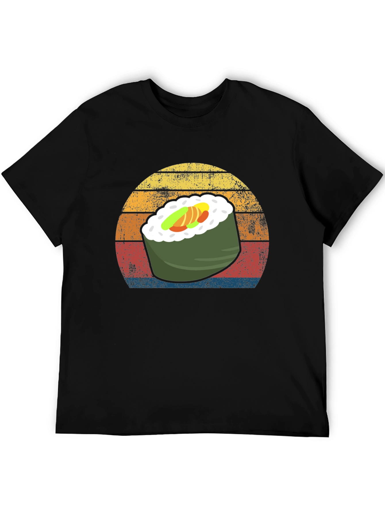 Sushi Roll Retro Graphic T-Shirt