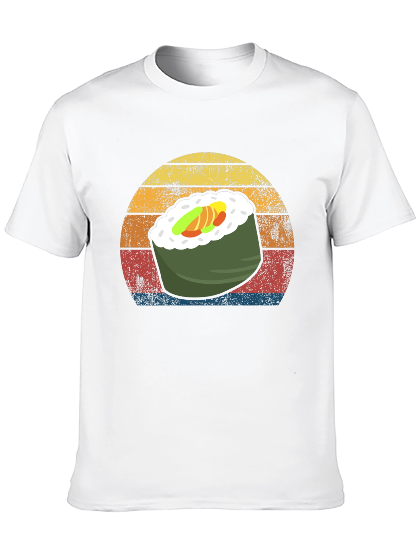 Sushi Roll Retro Graphic T-Shirt