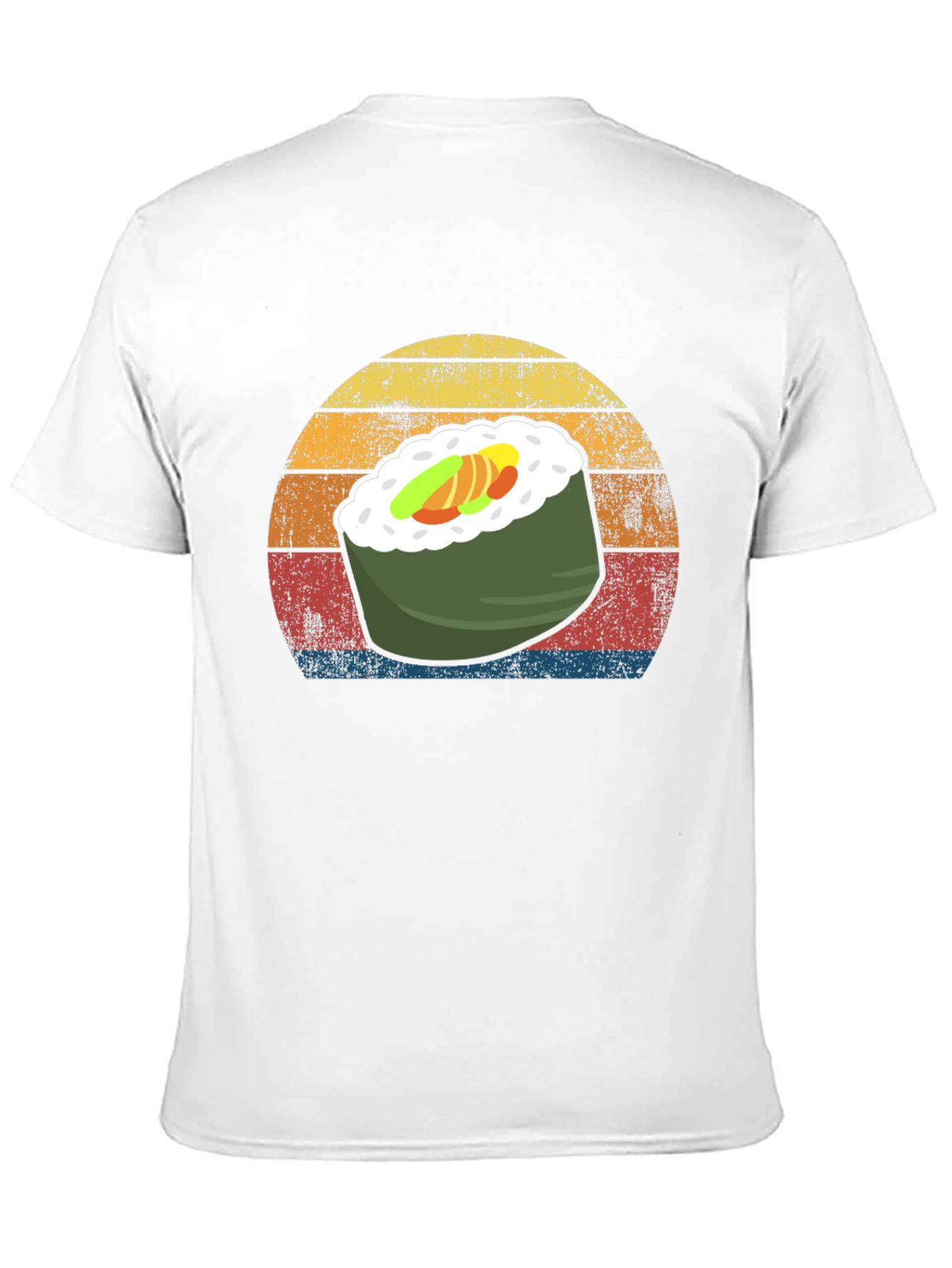 Sushi Roll Retro Graphic T-Shirt