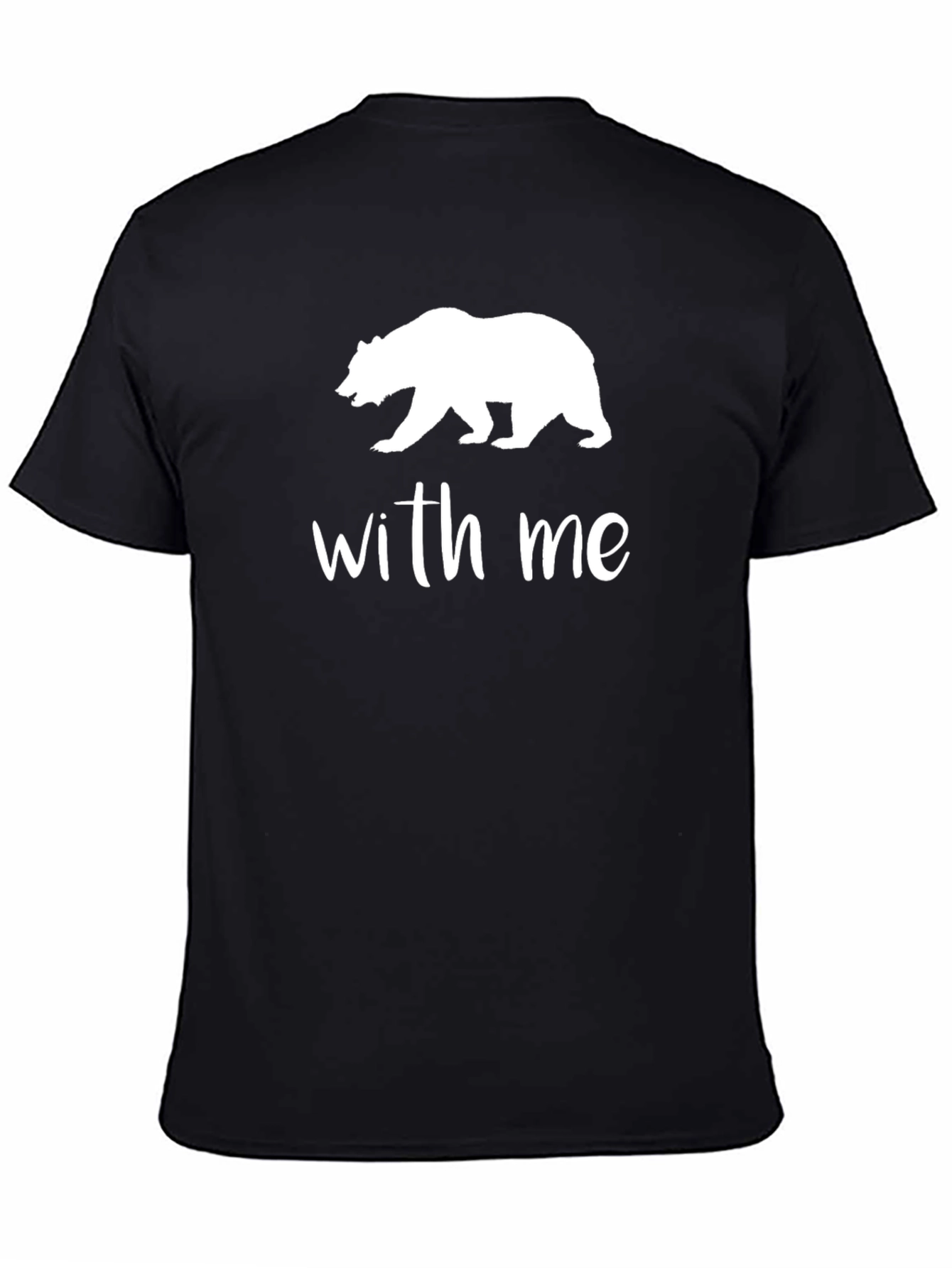 Bear With Me Graphic Tee - Black