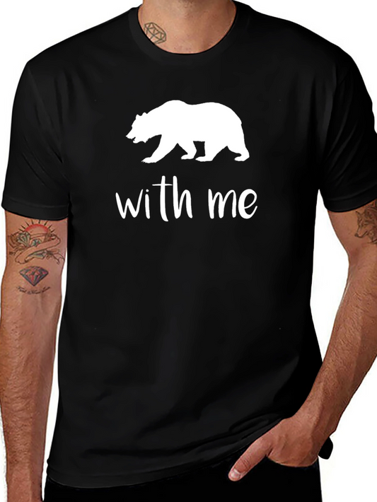 Bear With Me Graphic Tee - Black