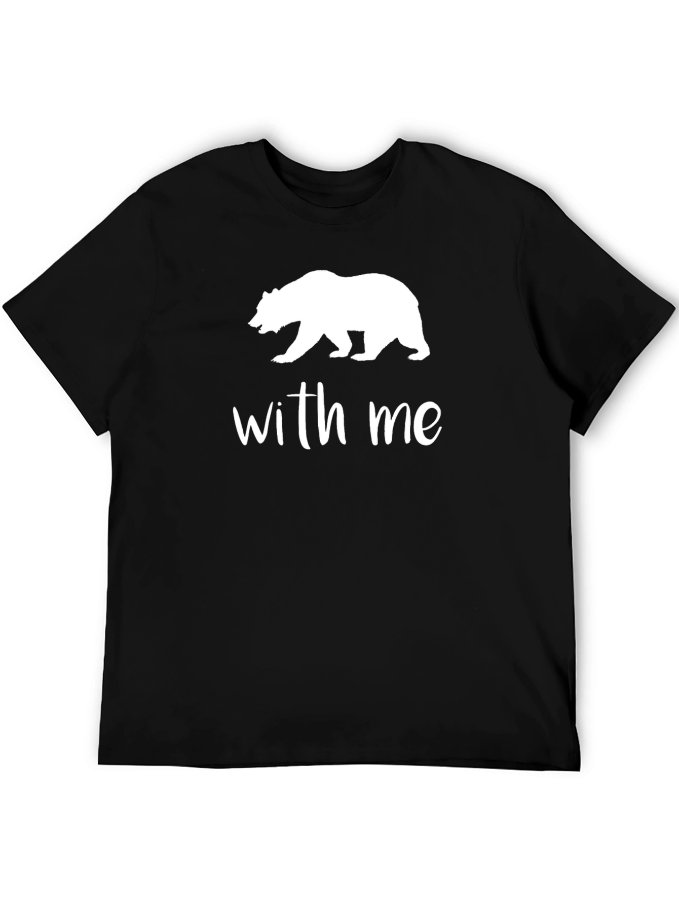 Bear With Me Graphic Tee - Black